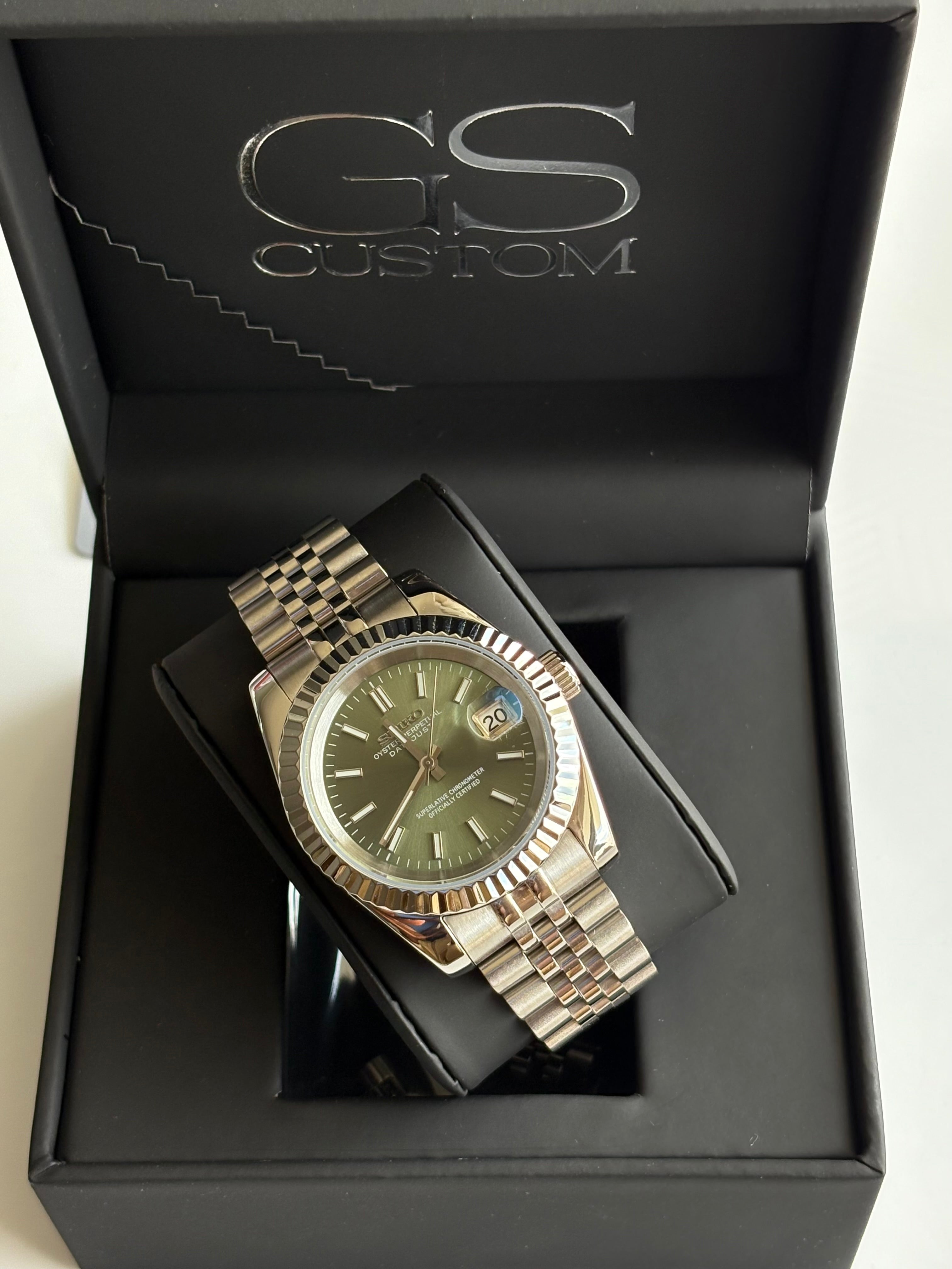 Seiko Mod Datejust | Olive
