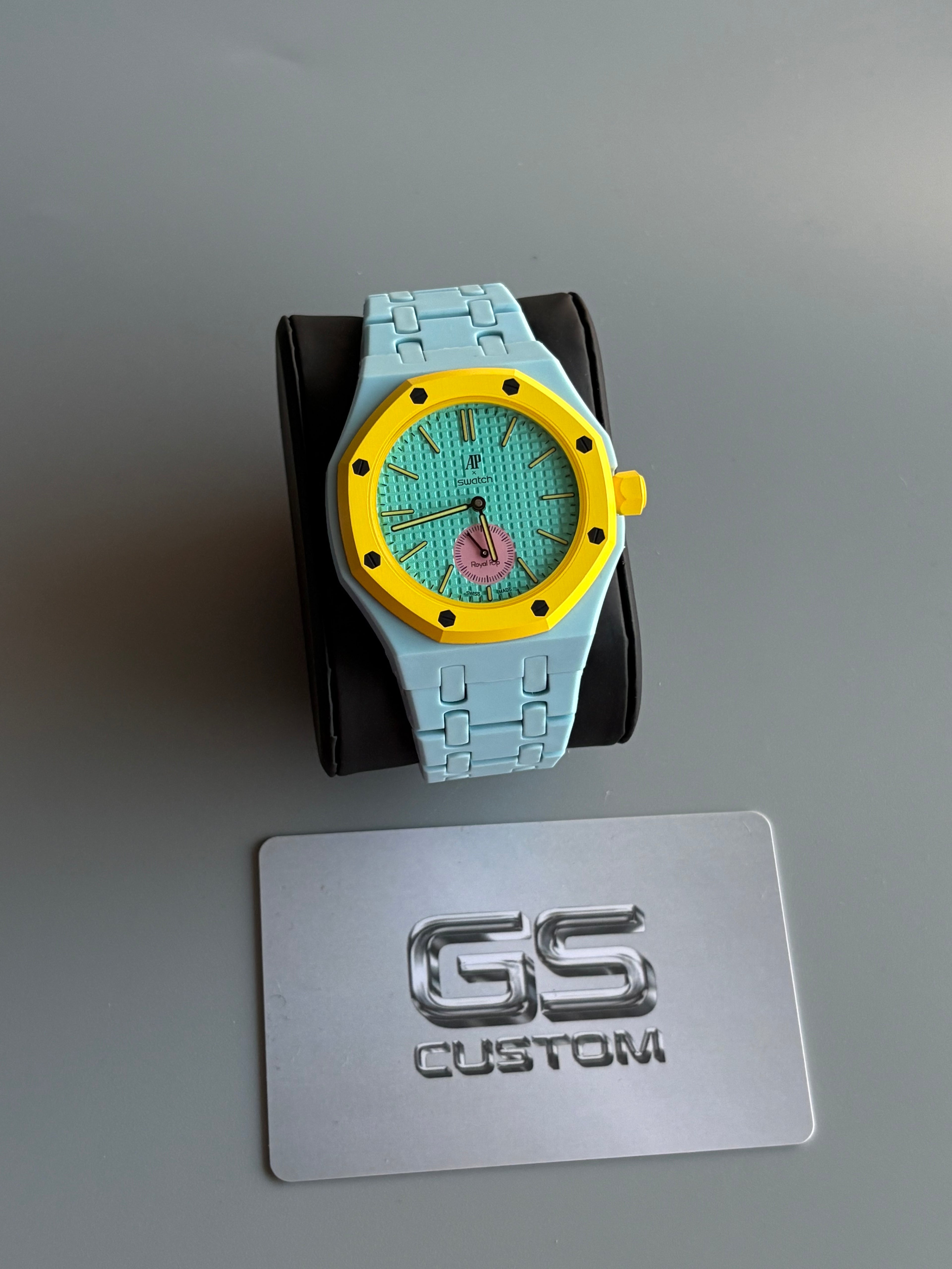 SWATCH X AP ROYAL POP CUSTOM | OTG ROZ Sky Blue