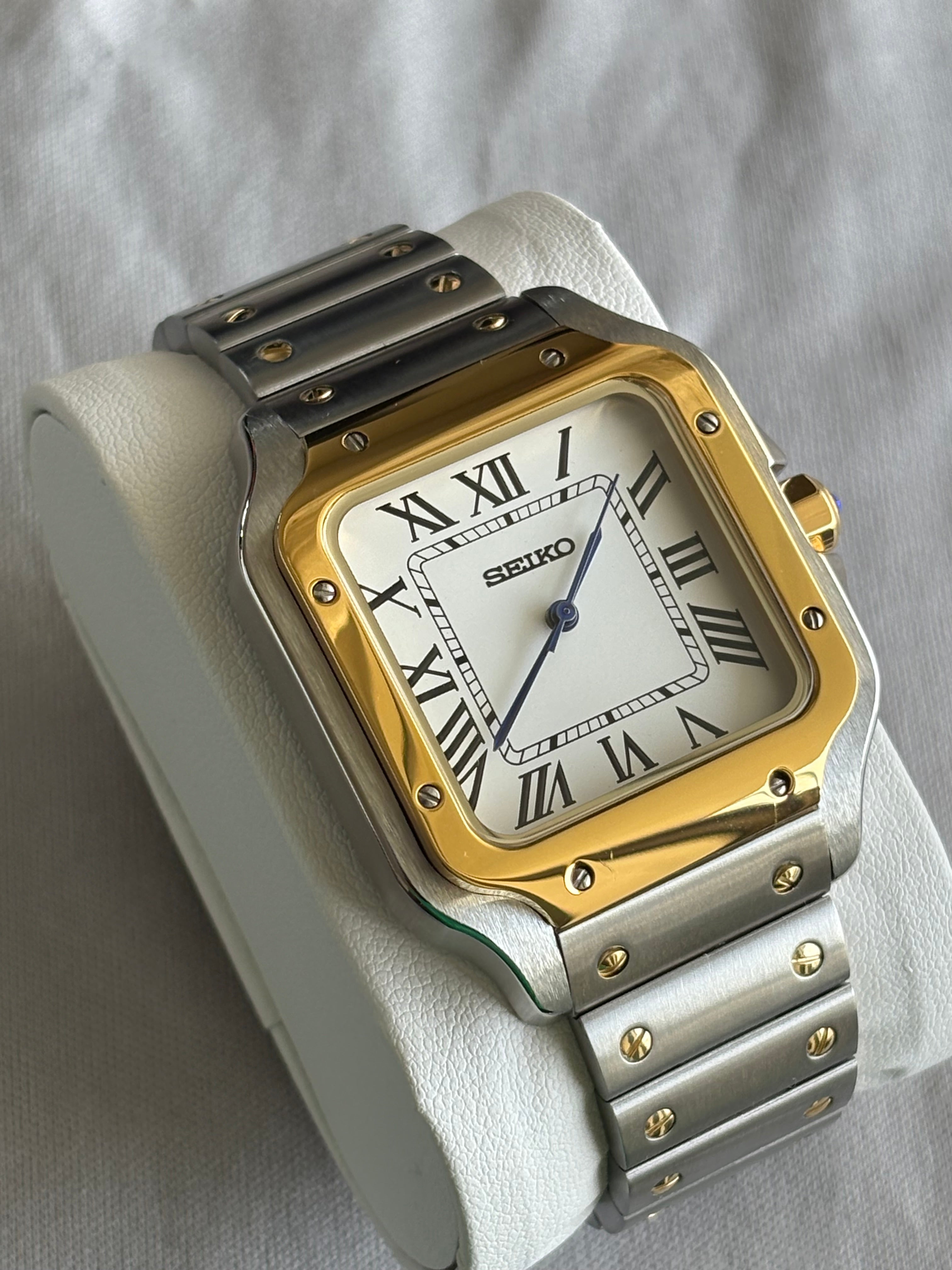 Seiko Mod Santos | OG Bi-Tone Gold