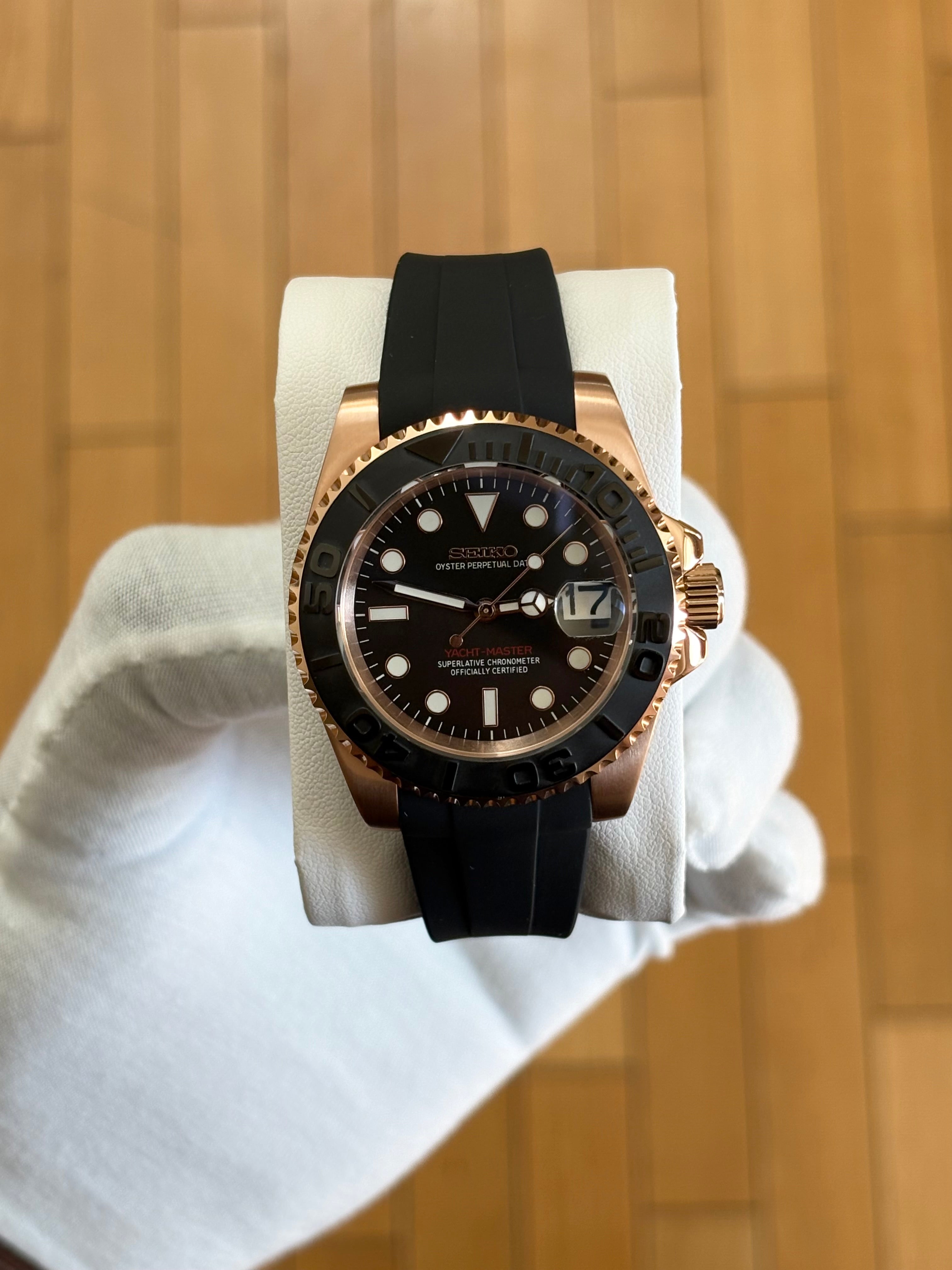 Seiko Mod Yacht-Master | Or Rose