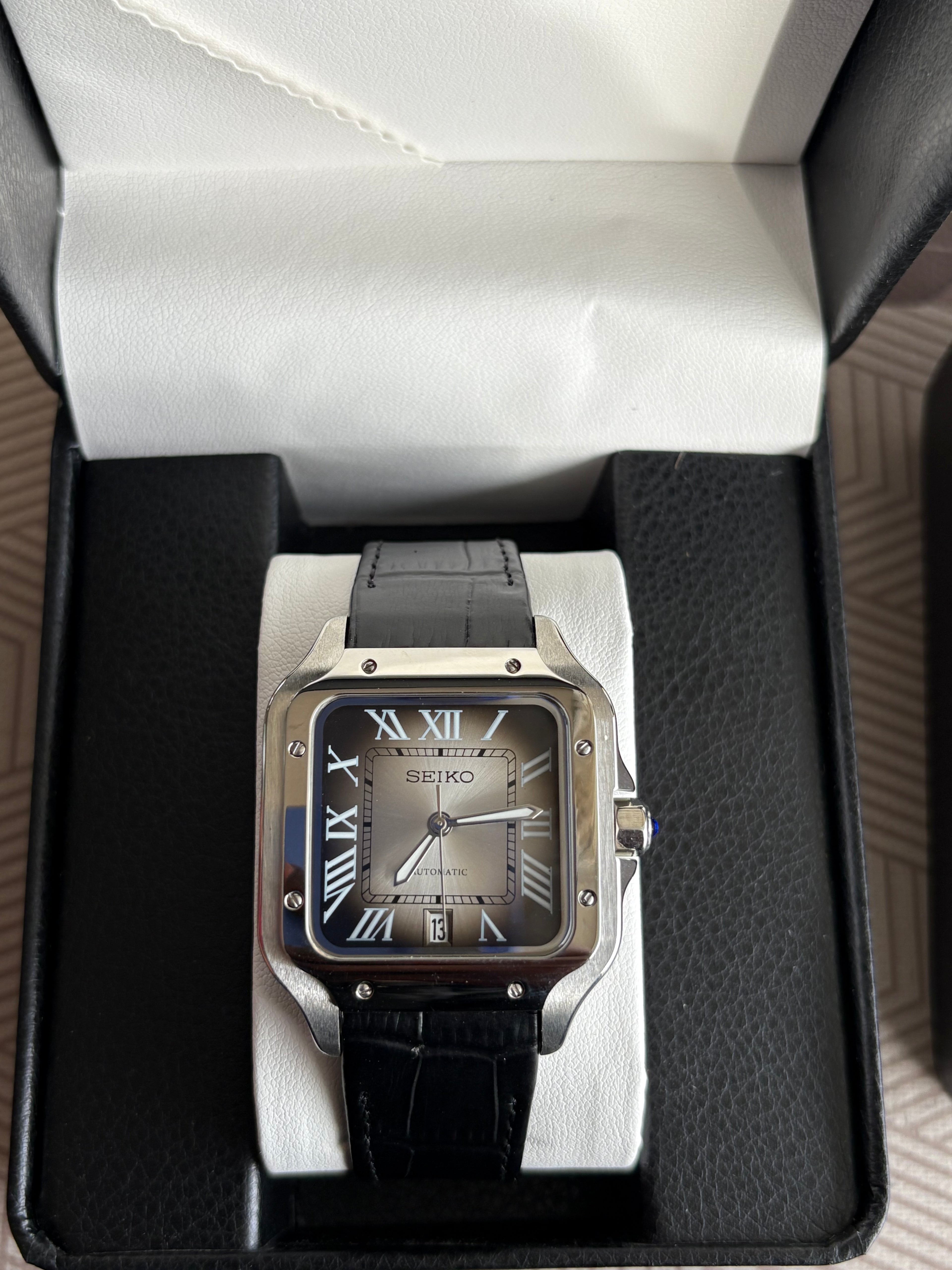 Seiko Mod Santos Python | Gris