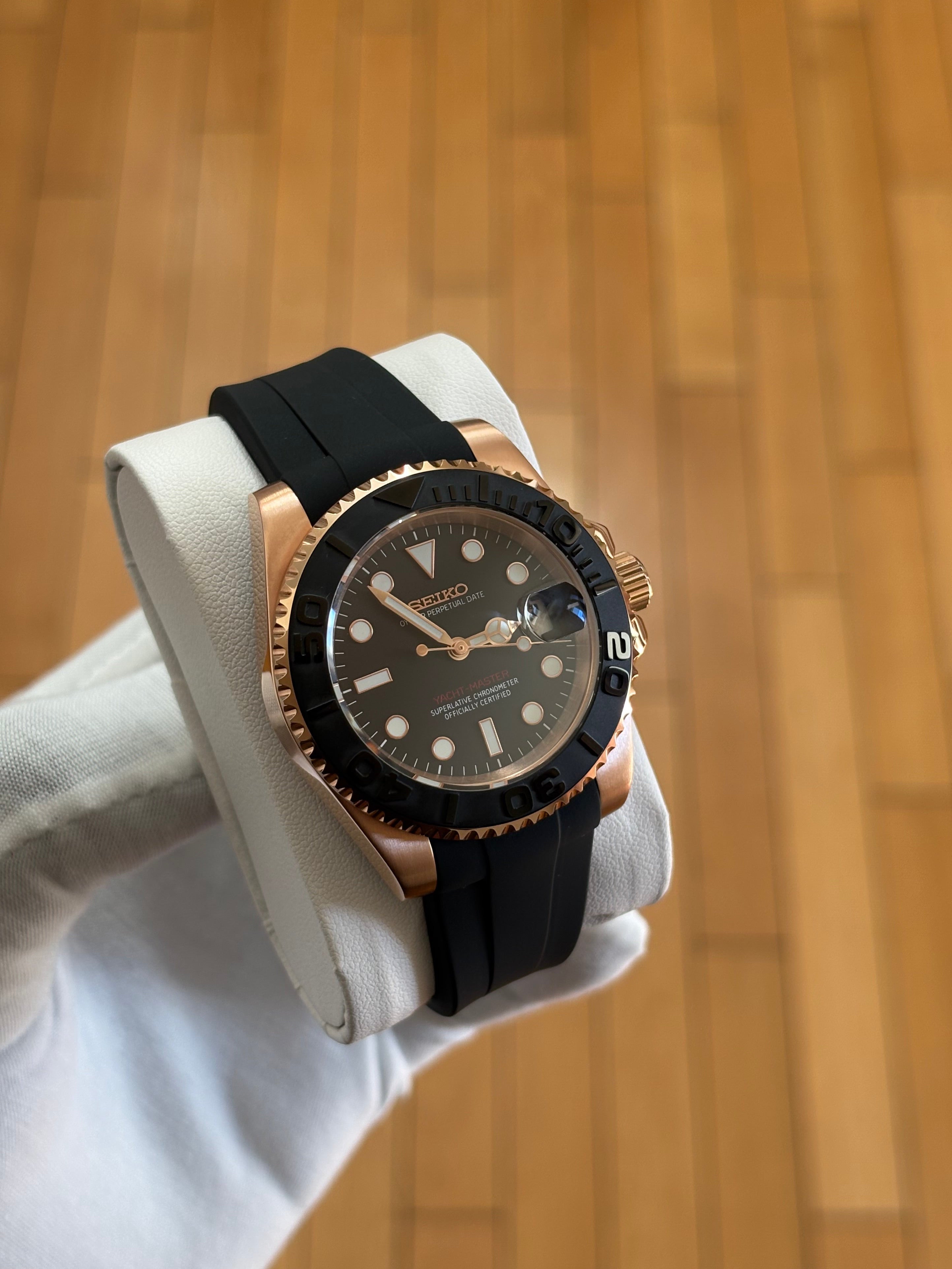 Seiko Mod Yacht-Master | Or Rose