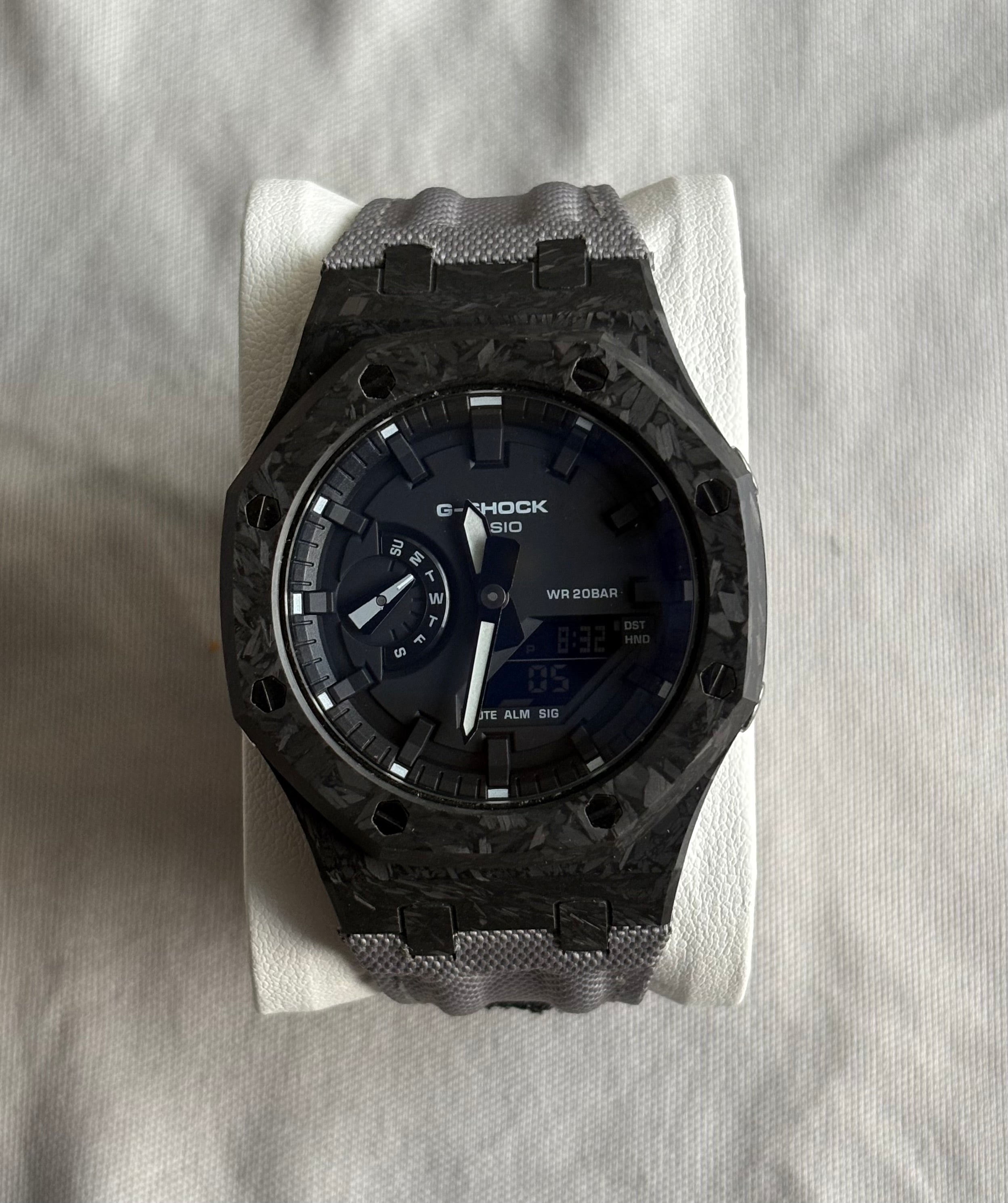 G-Shock Custom  | Nylon & Carbone Gris