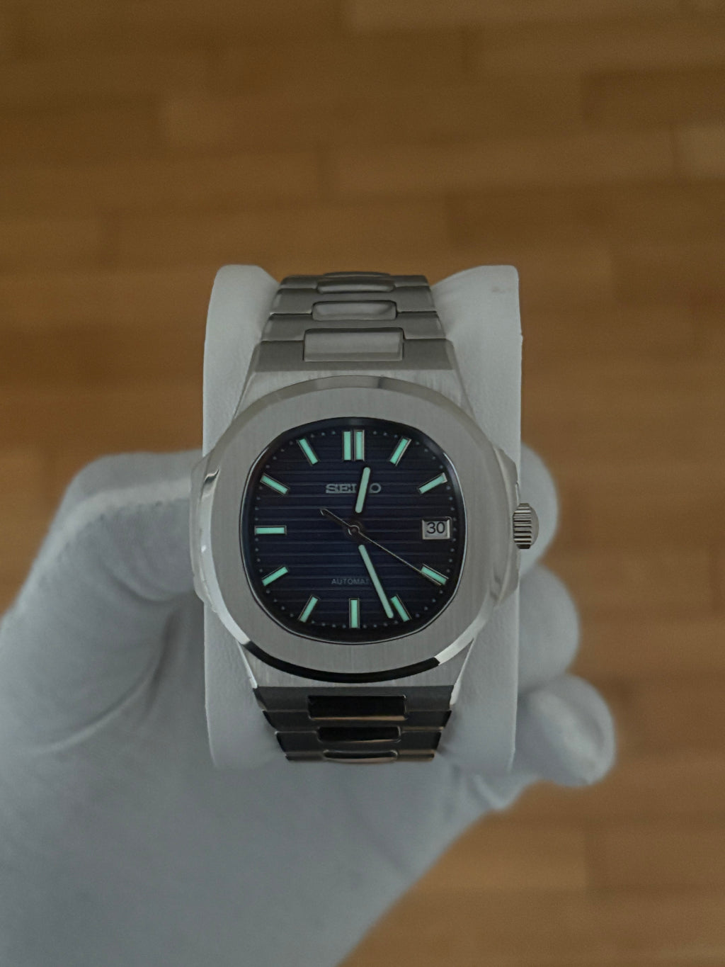 Seiko Mod Nautilus | Bleu Marine