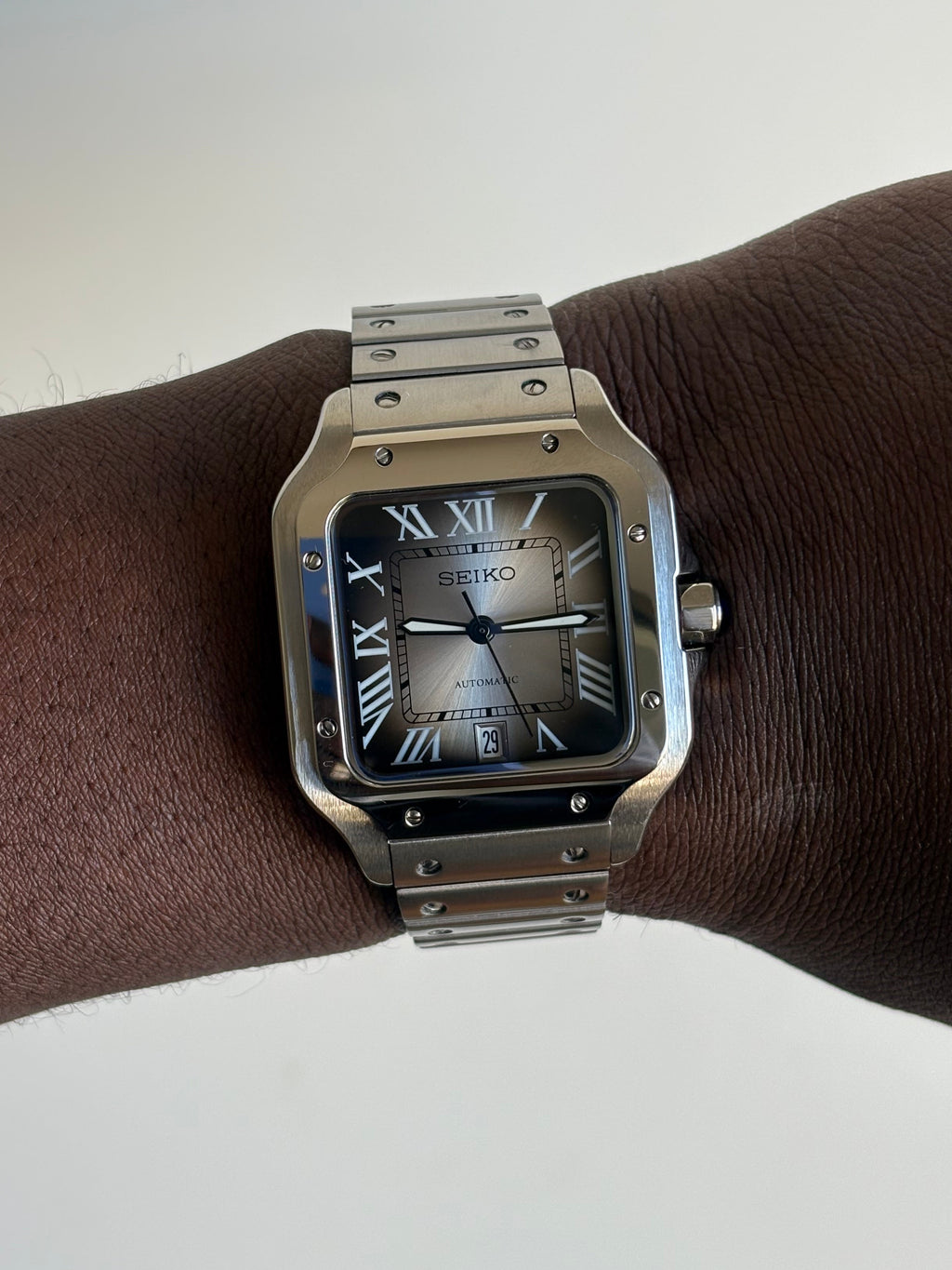 Seiko Mod Santos | Silver