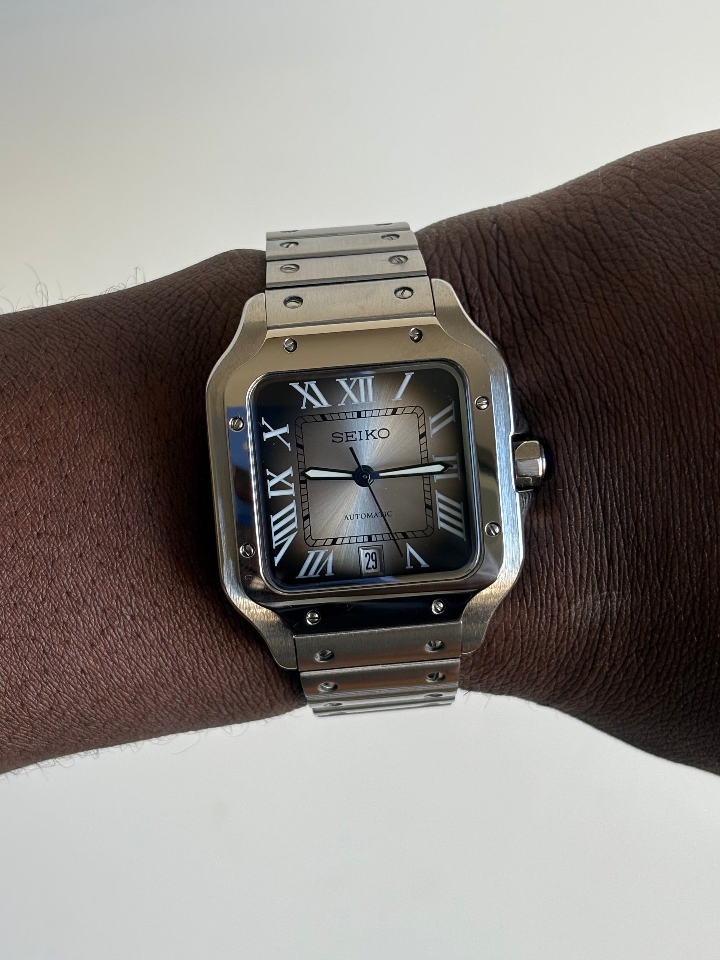 Seiko Mod Santos | Silver