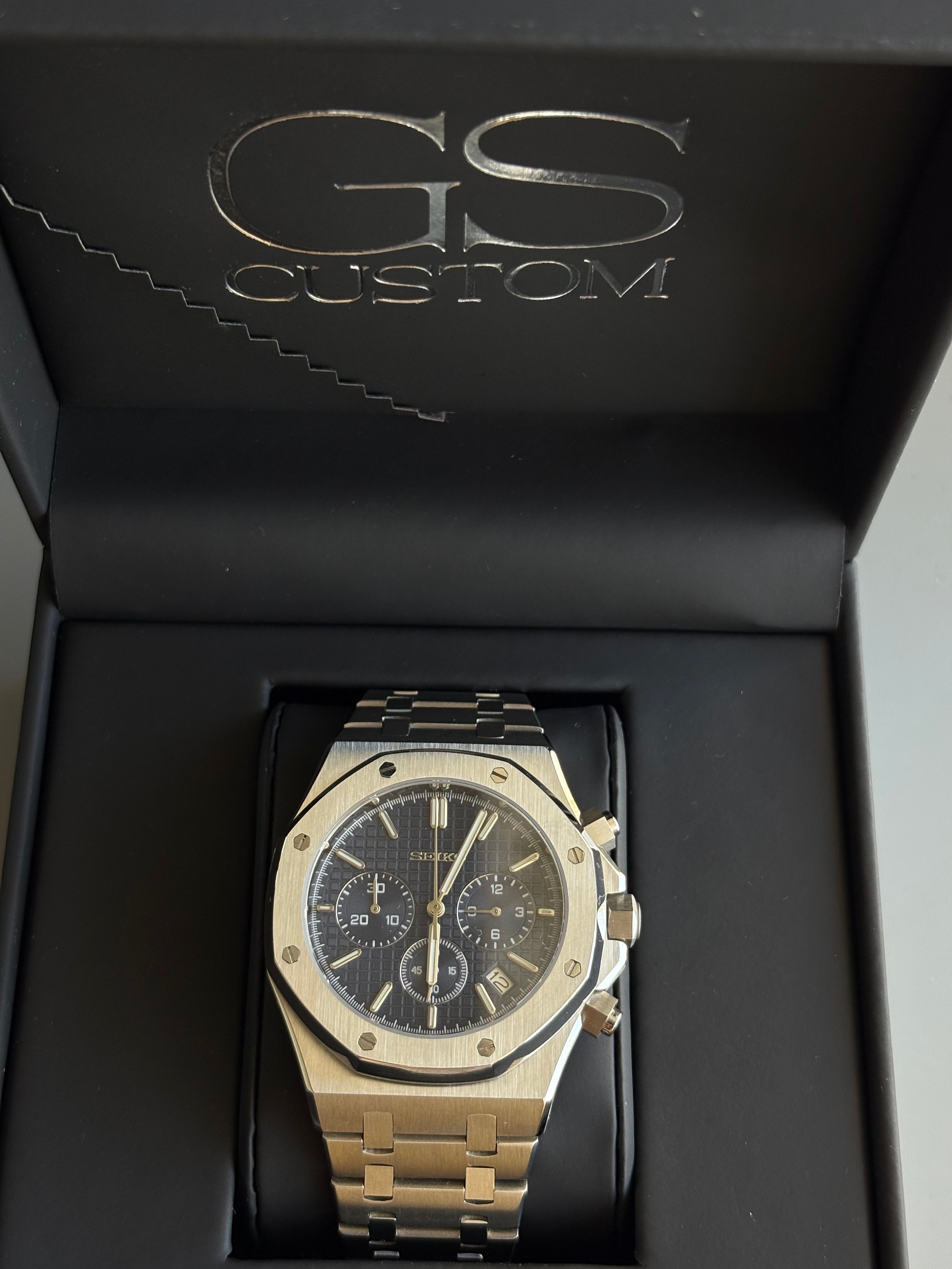 Seiko Mod Royal Oak Chronographe | Navy Blue