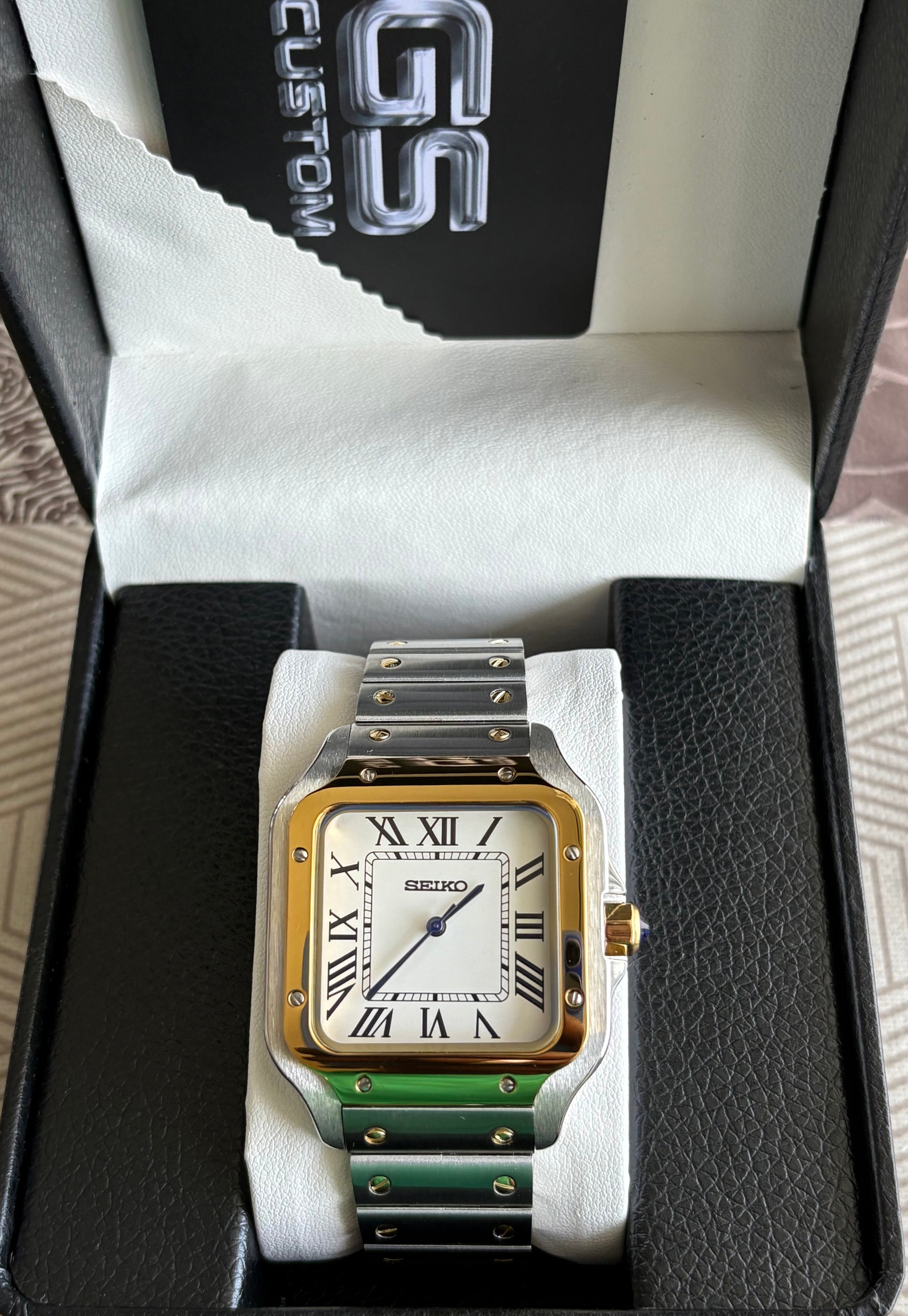 Seiko Mod Santos | OG Bi-Tone Gold