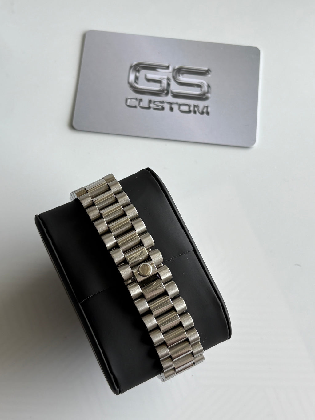 Seiko Mod Datejust Présidentielle Arabic | Blanc Polaire