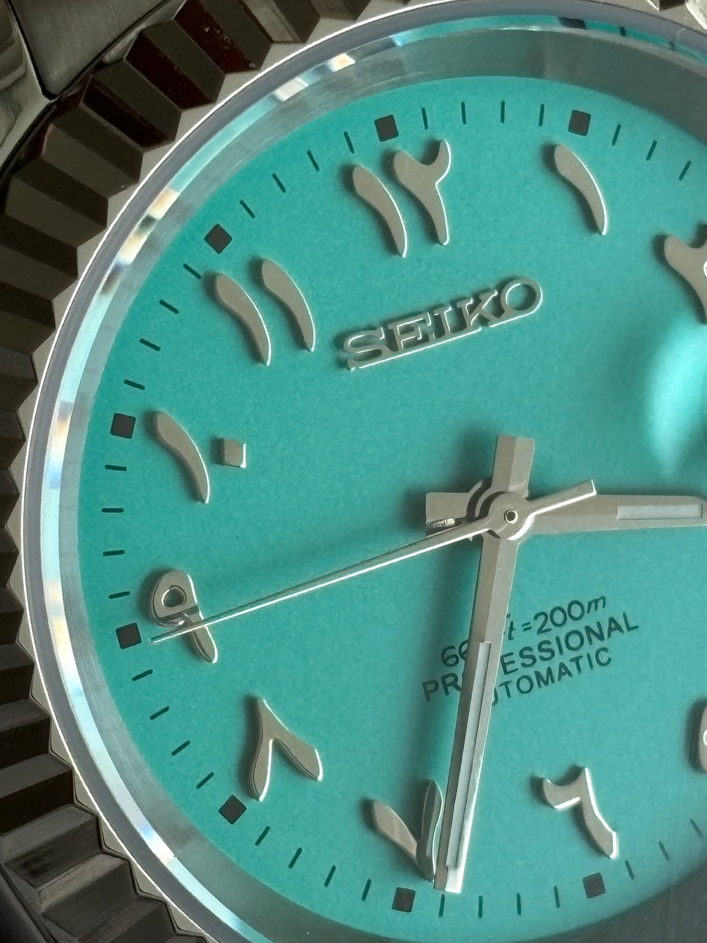 Seiko Mod Datejust Arabic | Blu Tiffany