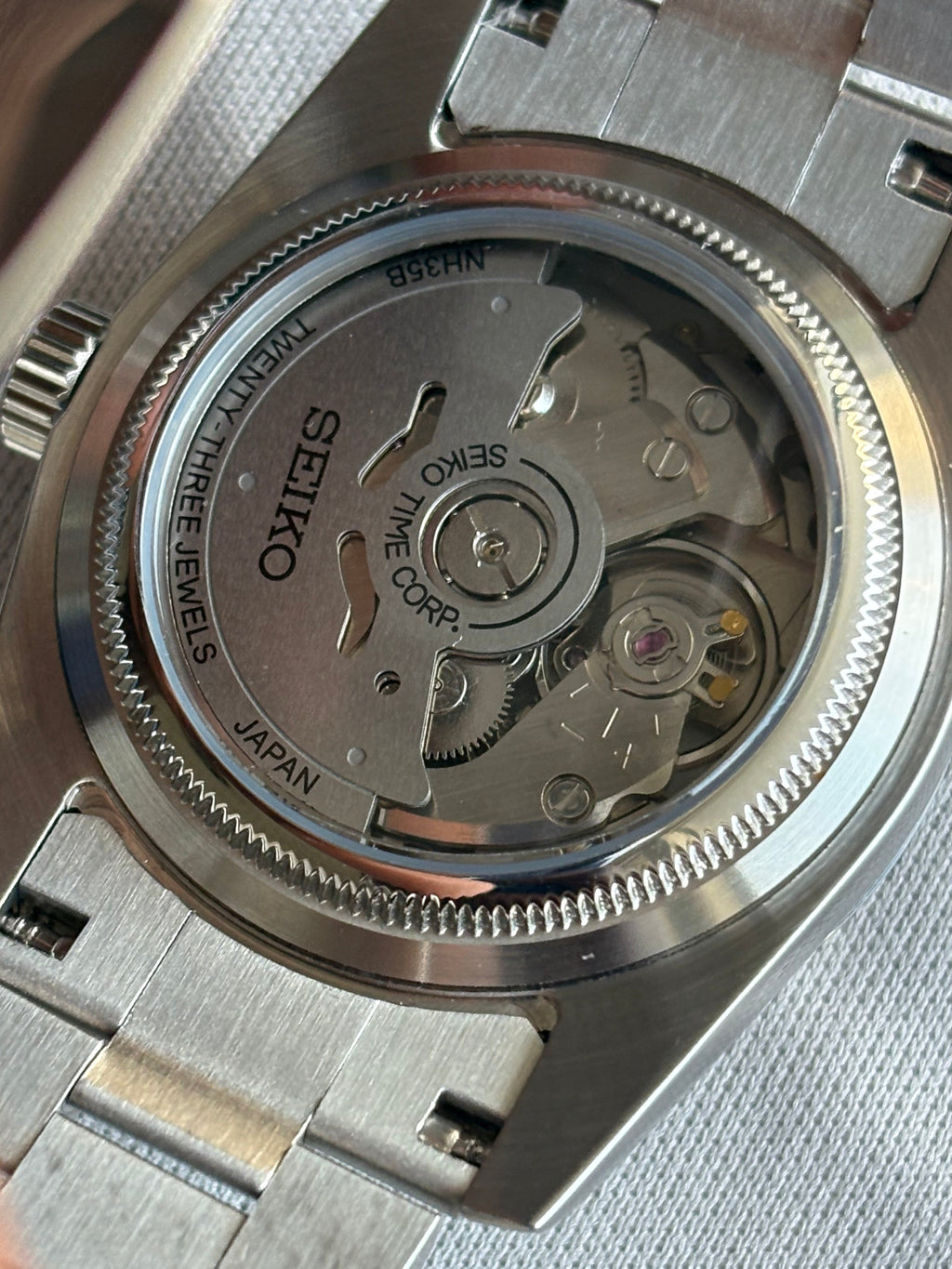 Seiko Mod Datejust Présidentielle Arabic | Blanc Polaire