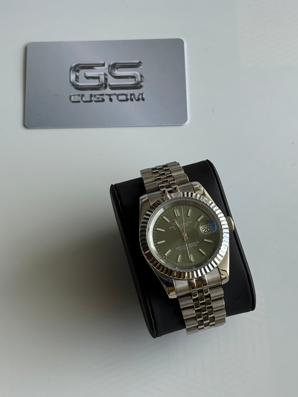 Seiko Mod Datejust | Olive