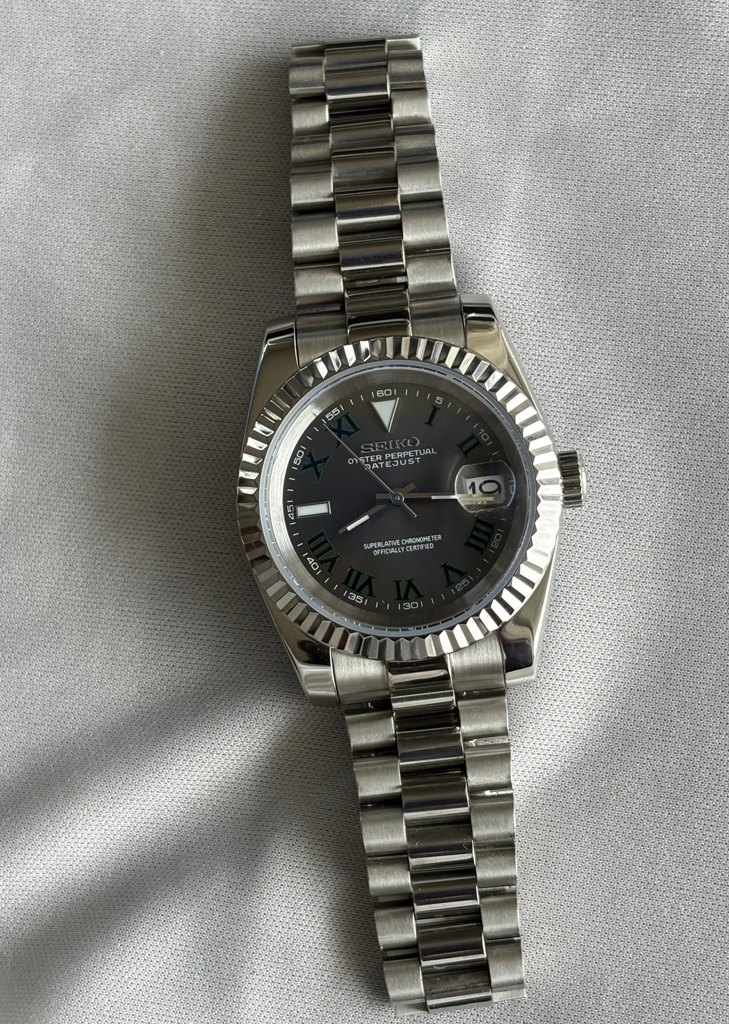 Seiko Mod Datejust | Wimbledon Présidentielle
