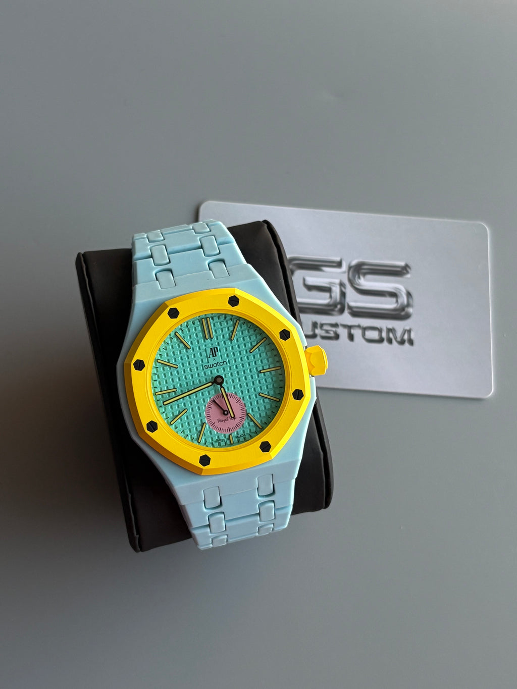 SWATCH X AP ROYAL POP CUSTOM | OTG ROZ Sky Blue