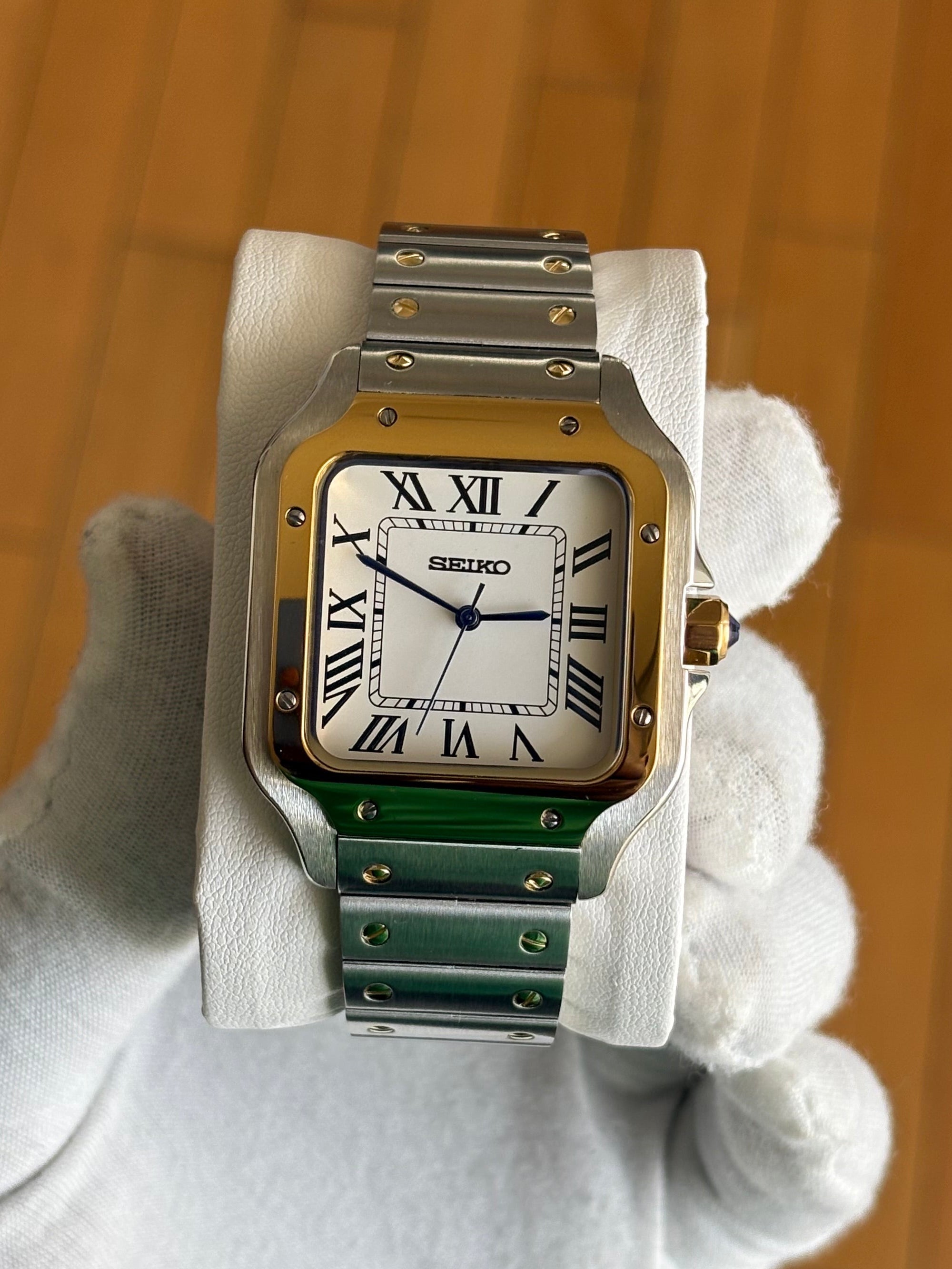 Seiko Mod Santos | OG Bi-Tone Gold