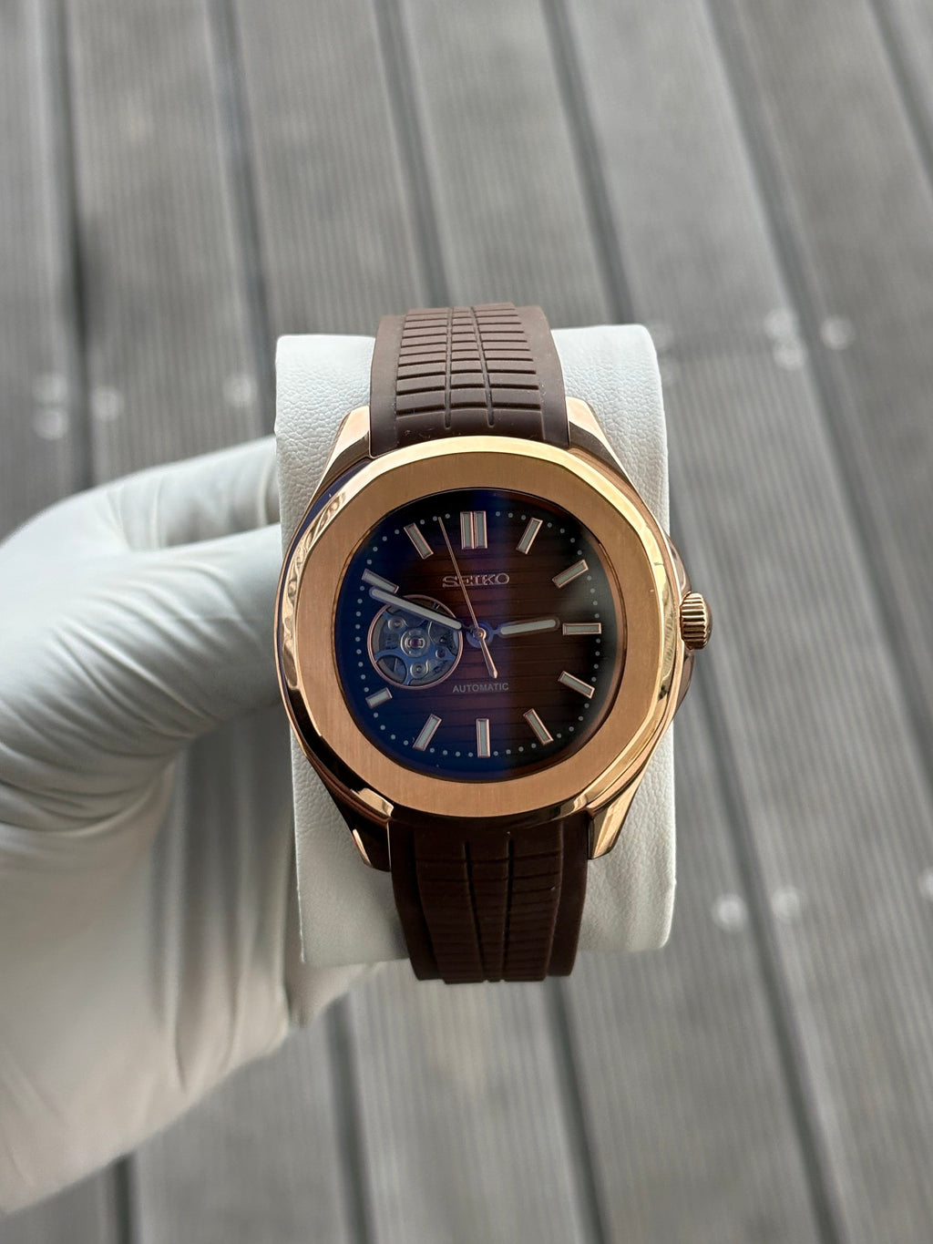 Seiko Mod Aquanaut | Or Rose