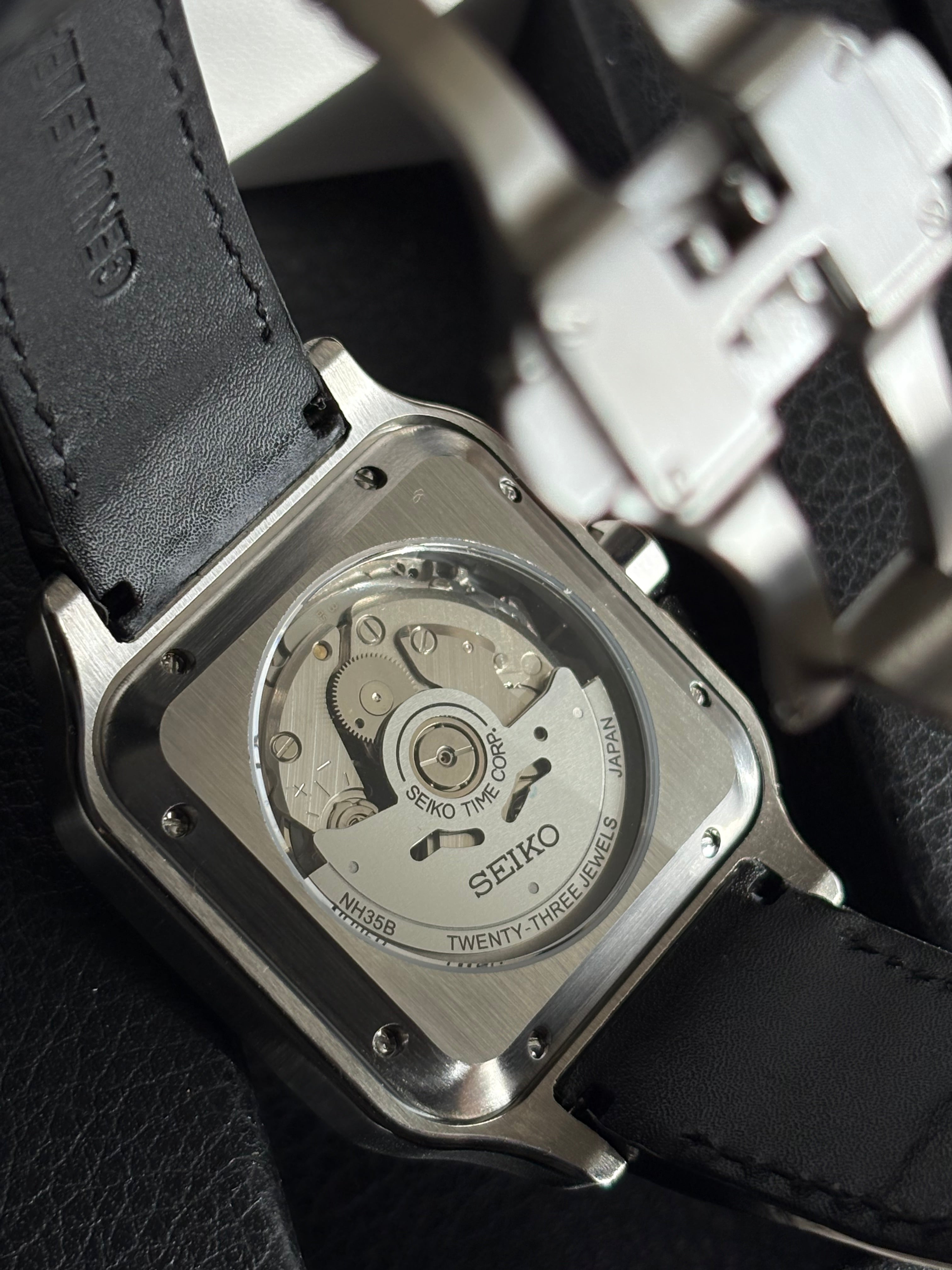 Seiko Mod Santos Python | Noir