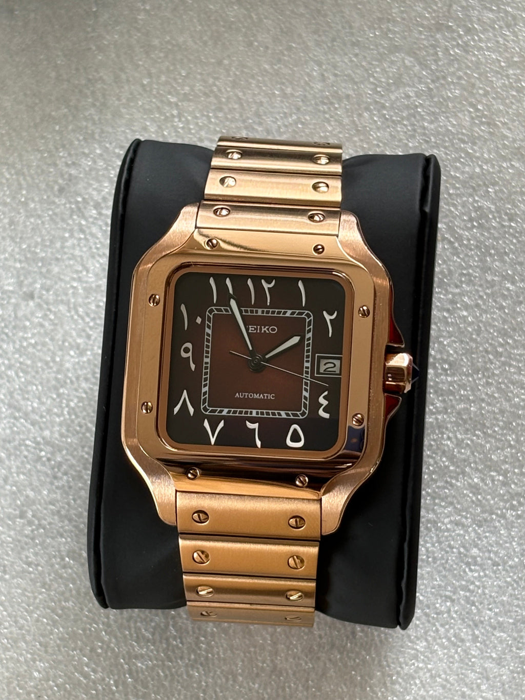 Seiko Mod Santos | Rose Gold Arabic