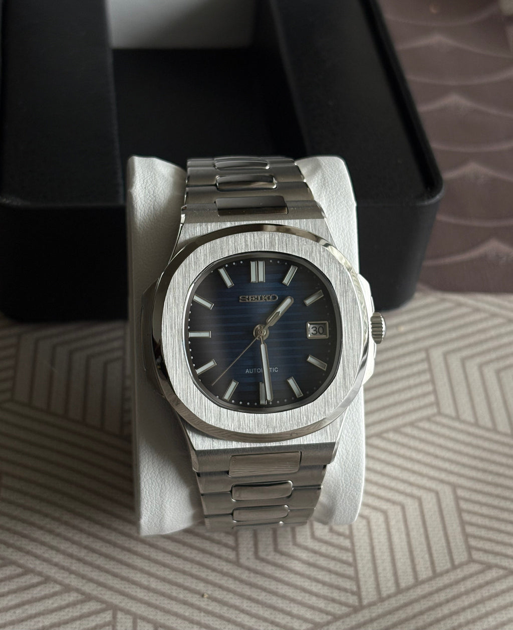 Seiko Mod Nautilus | Bleu Marine