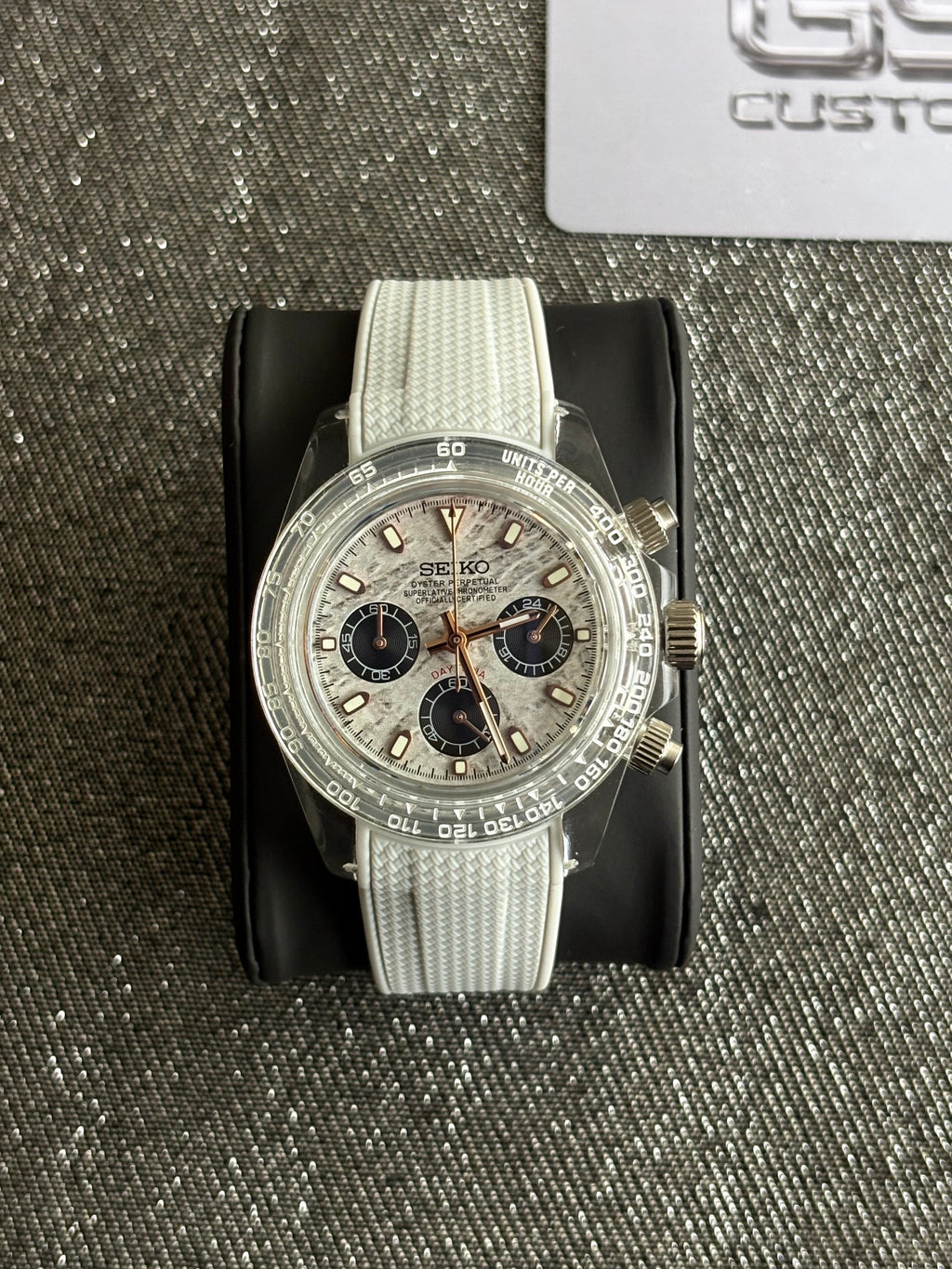 Seiko Mod Daytona Clear | Grey