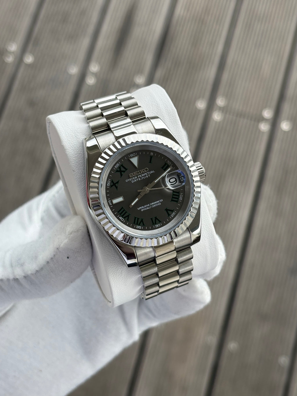 Seiko Mod Datejust | Wimbledon Présidentielle
