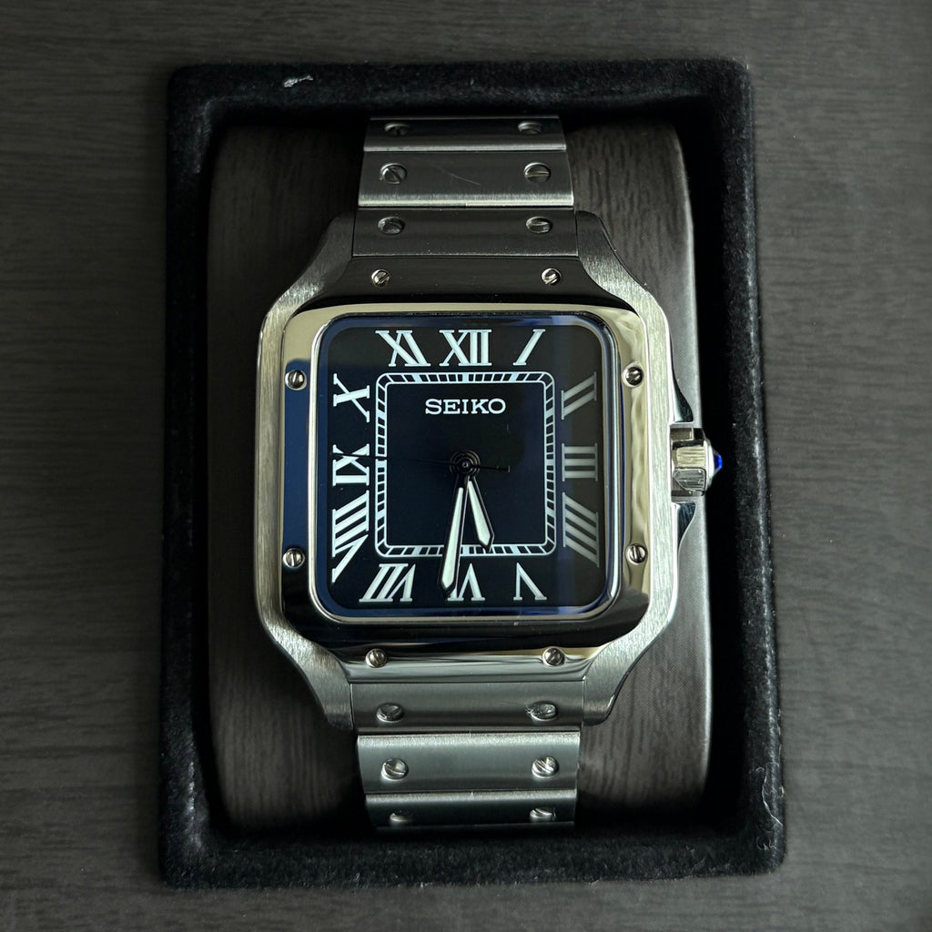 Seiko Mod Santos OG Black