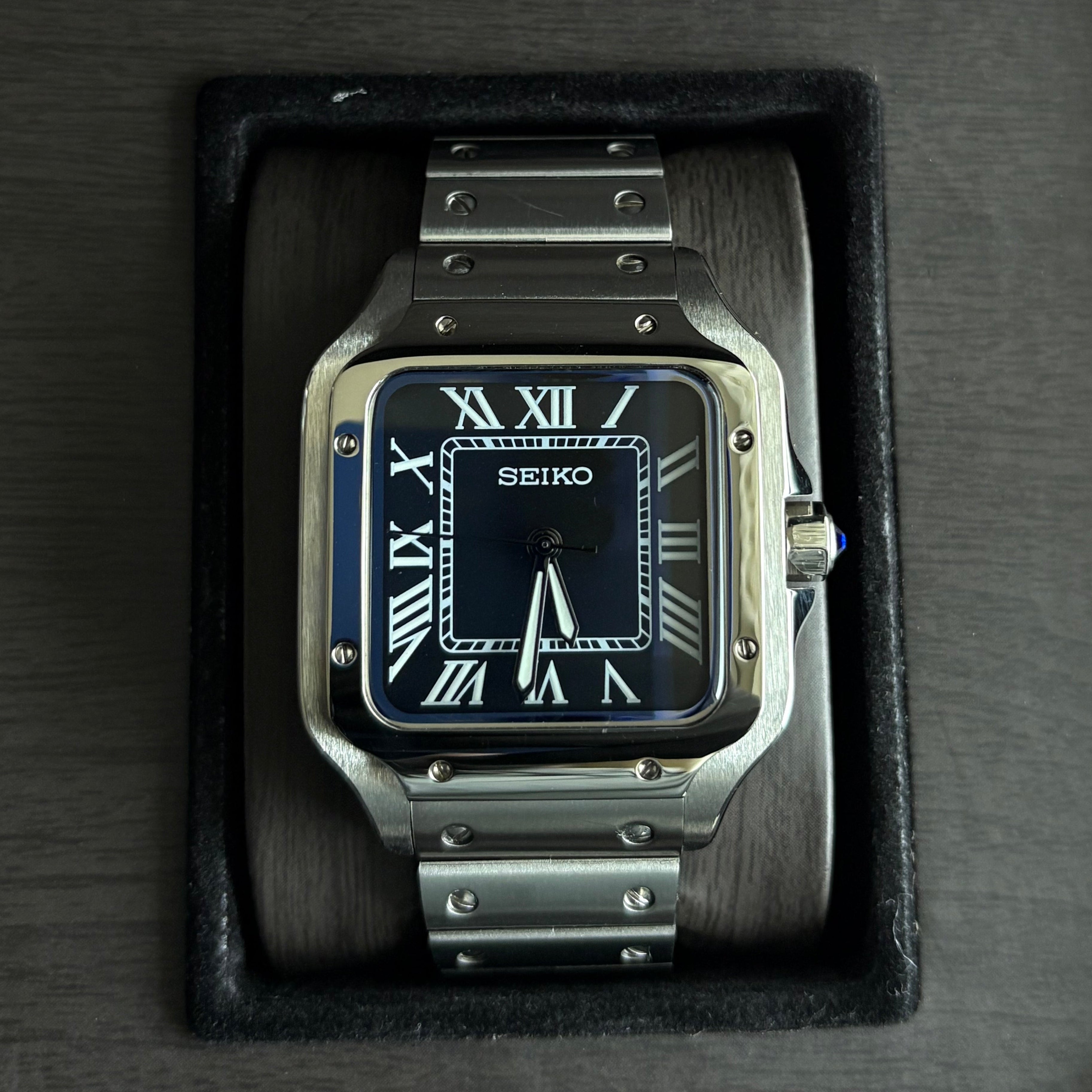 Seiko Mod Santos OG Black