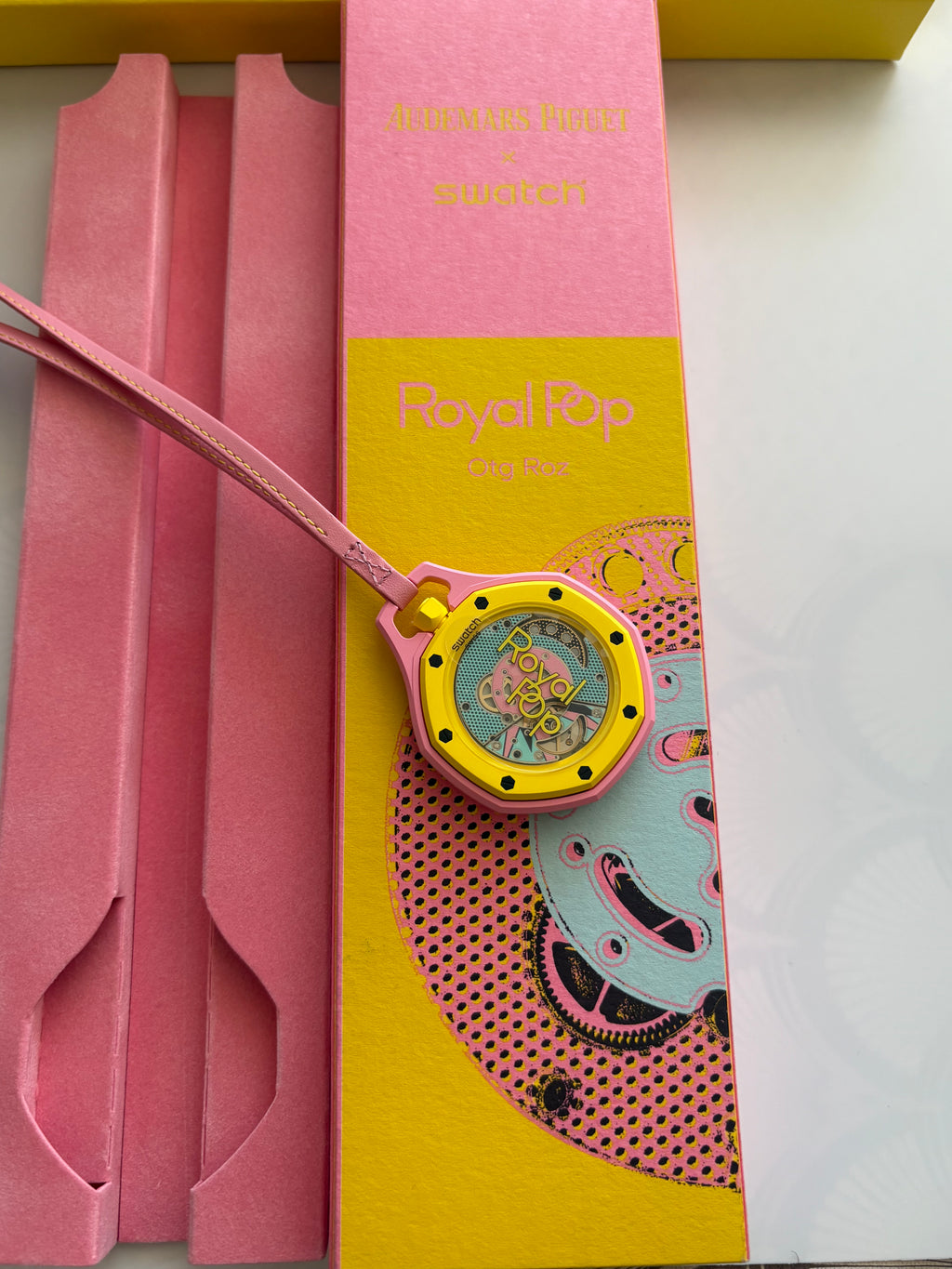 SWATCH X AP ROYAL POP CUSTOM | OTG ROZ Tiffany