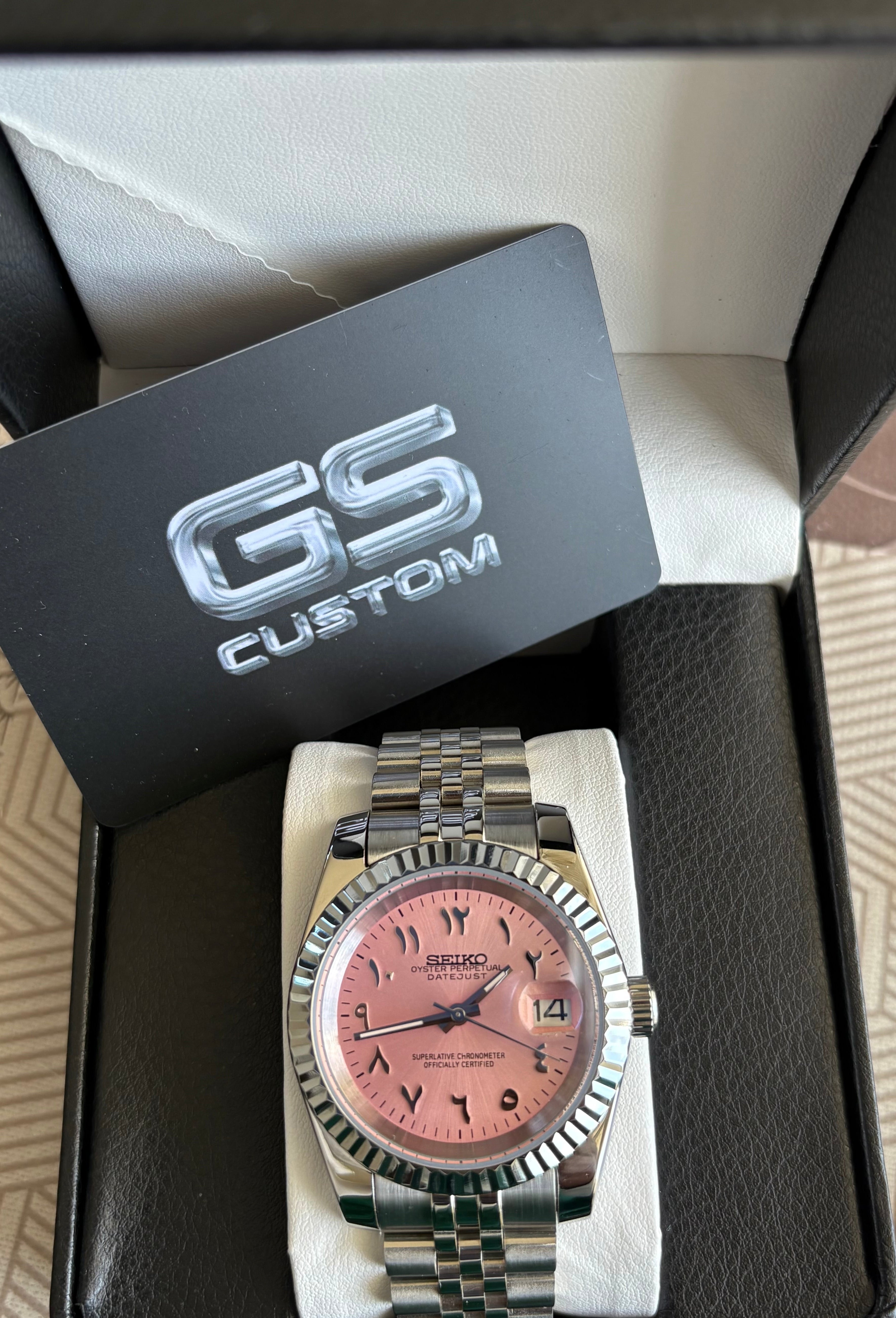 Seiko Mod Datejust Arabic | Rose