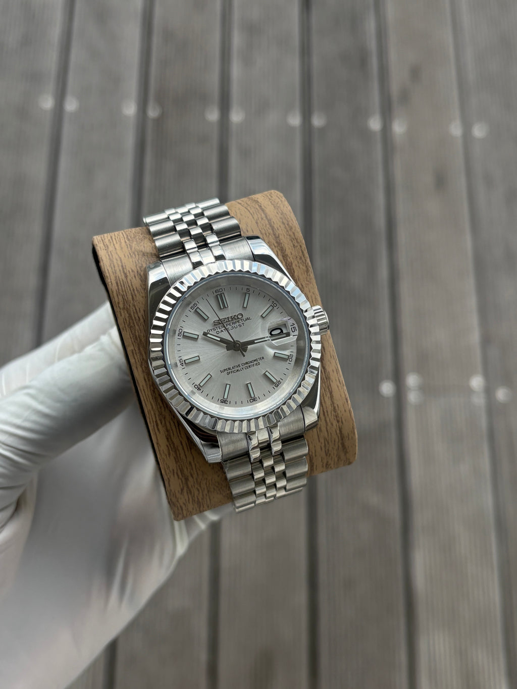 Seiko Mod Datejust | Silver