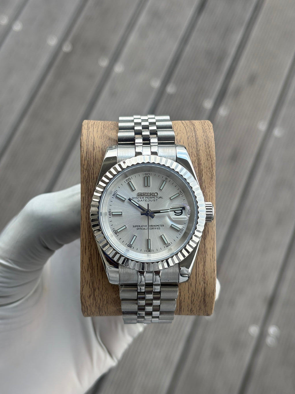 Seiko Mod Datejust | Silver
