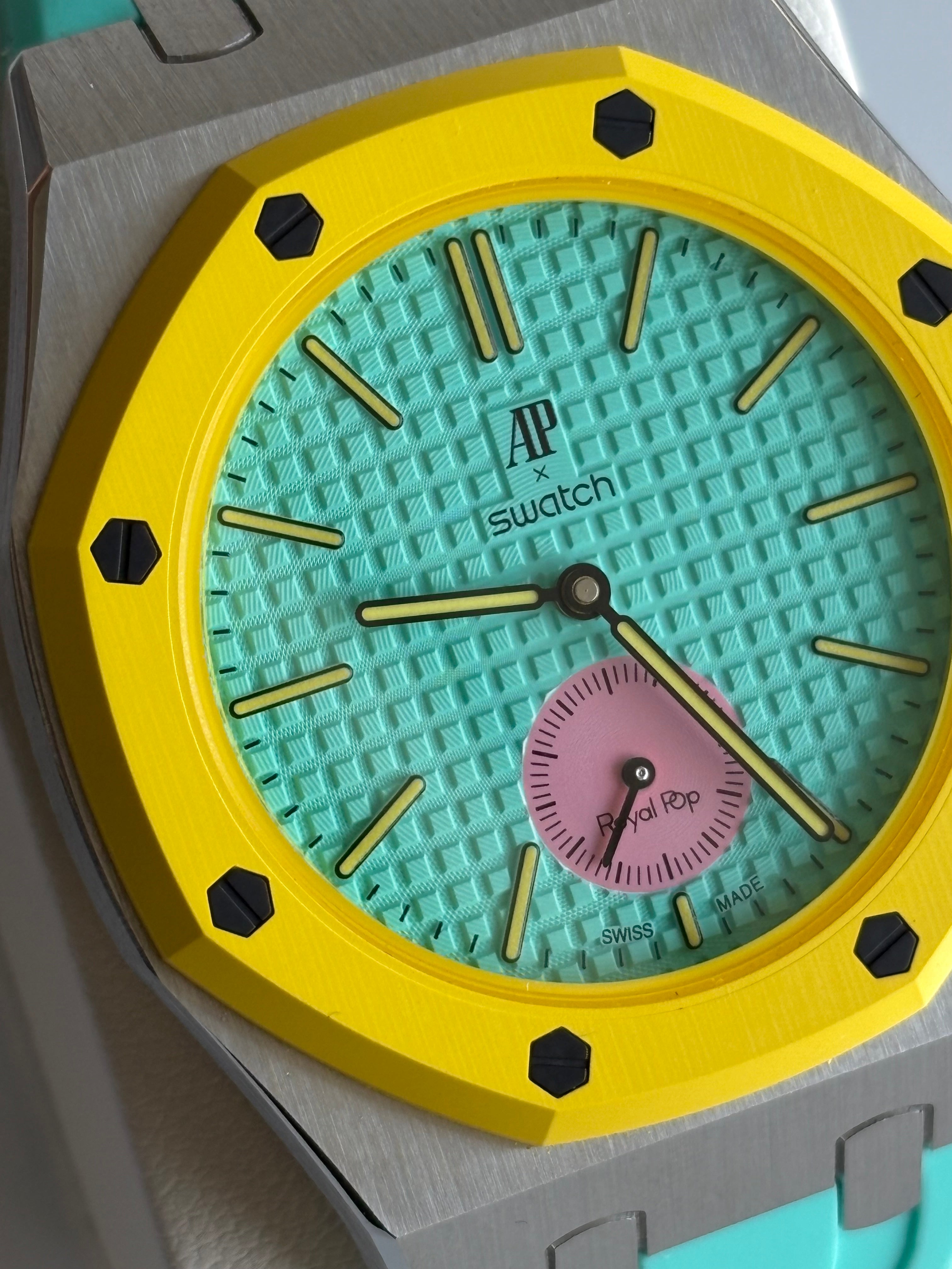 SWATCH X AP ROYAL POP CUSTOM | OTG ROZ Tiffany