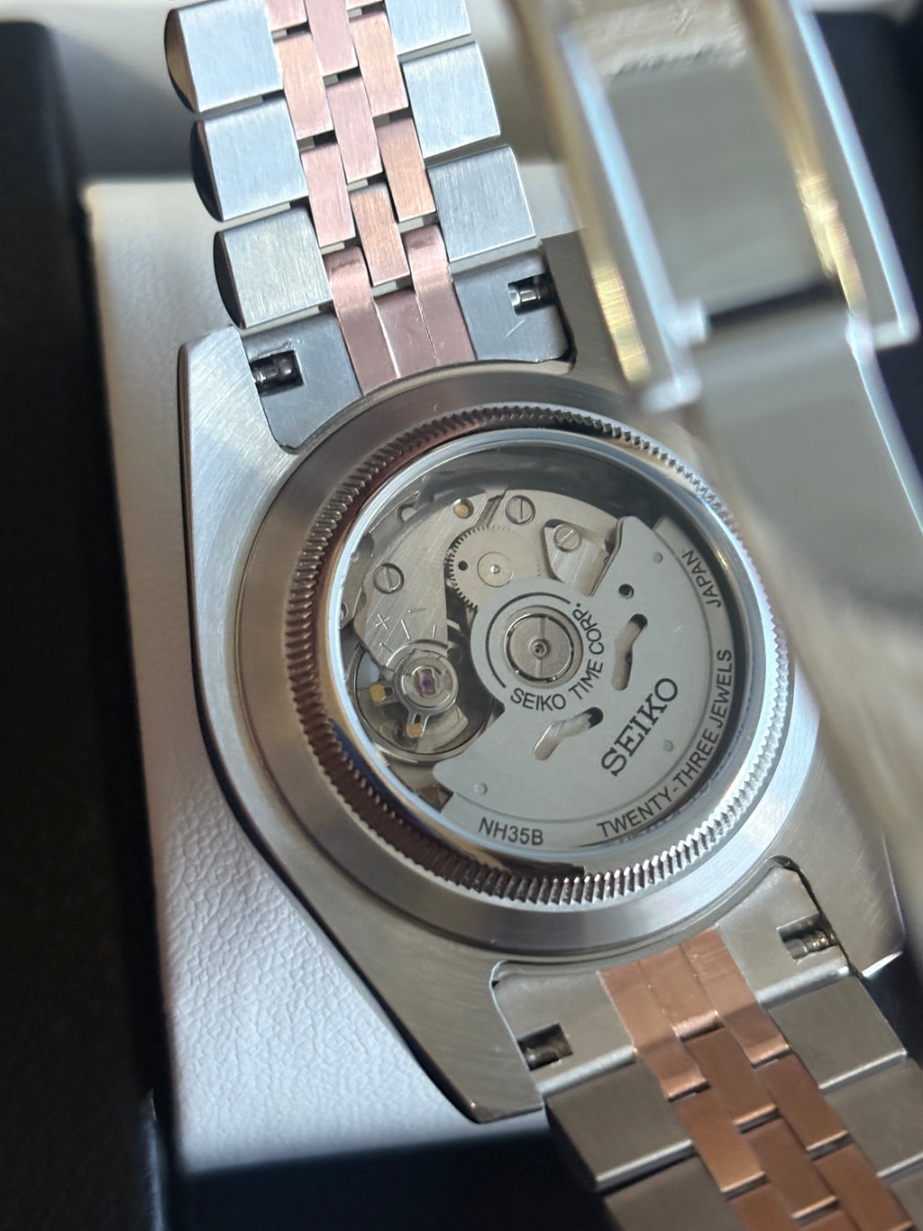Seiko Mod Datejust | Bicolore Or Rose