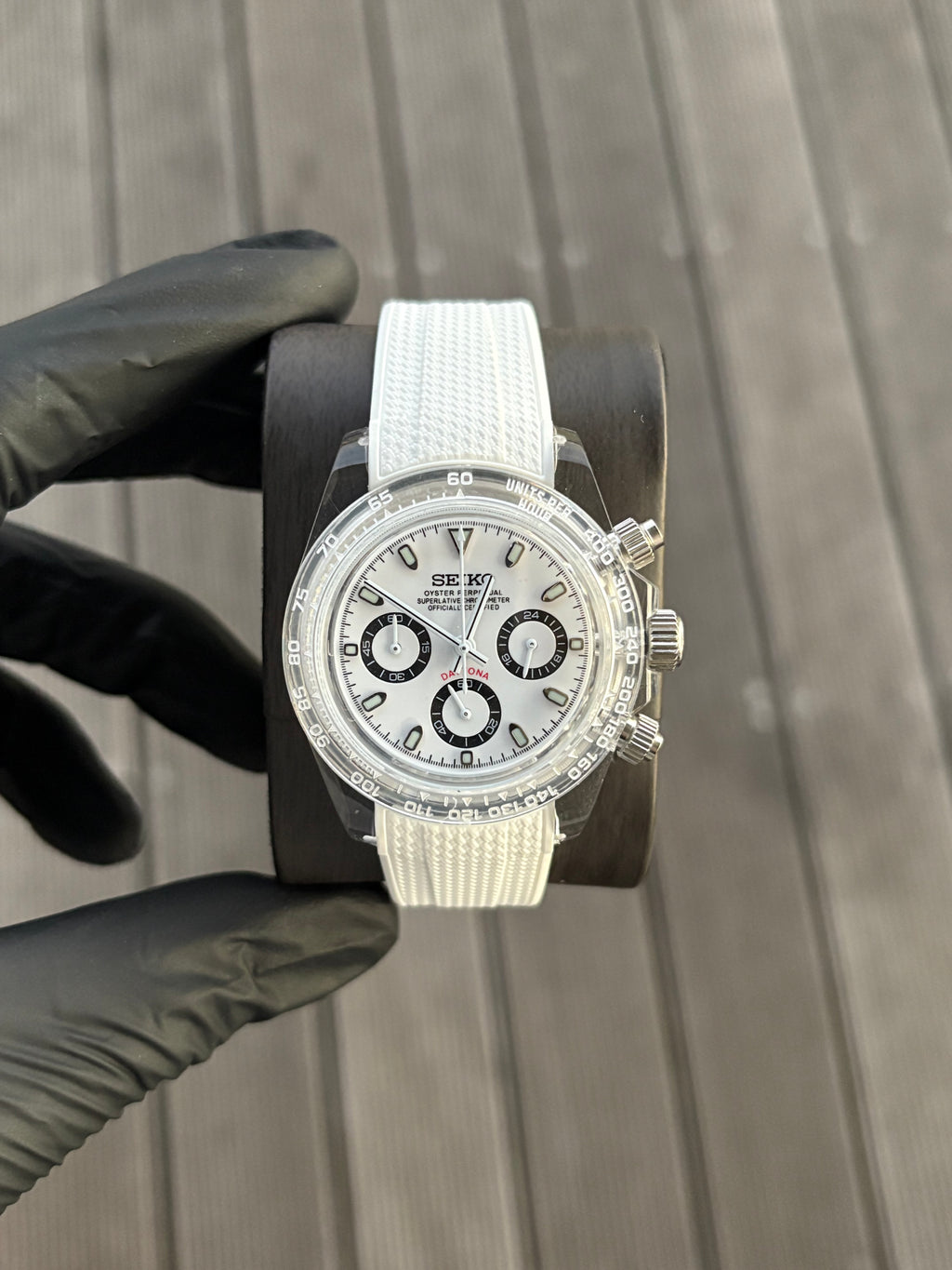 Seiko Mod VK63 | White Snow