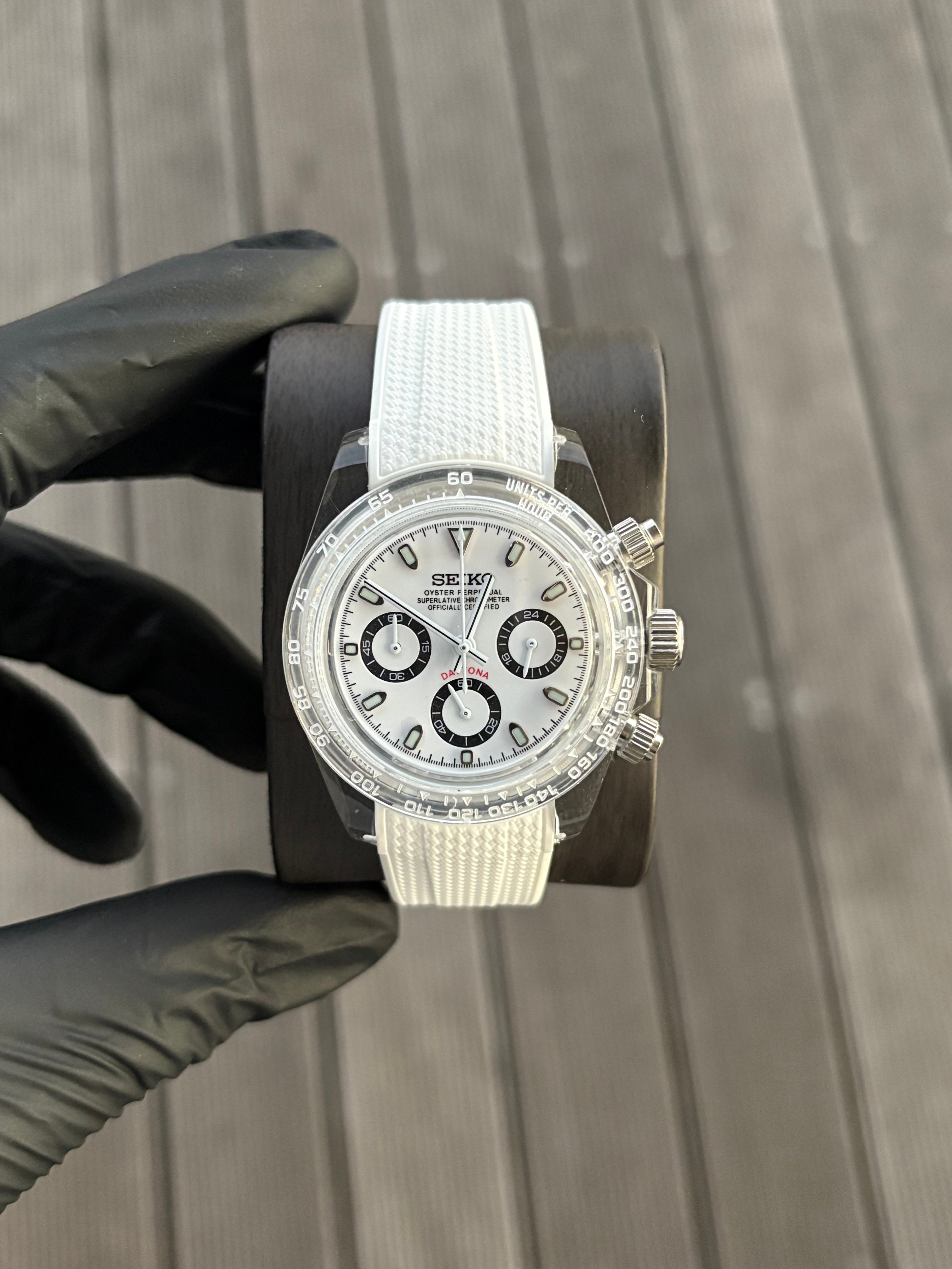 Seiko Mod VK63 | White Snow