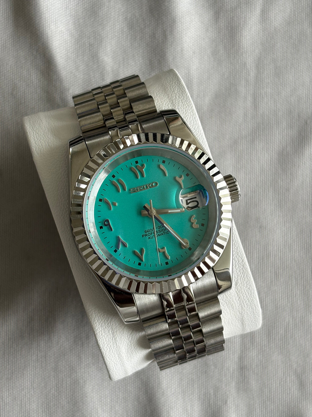 Seiko Mod Datejust Arabic | Blu Tiffany