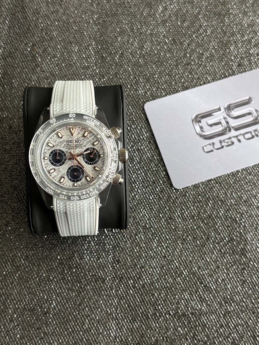 Seiko Mod Daytona Clear | Grey