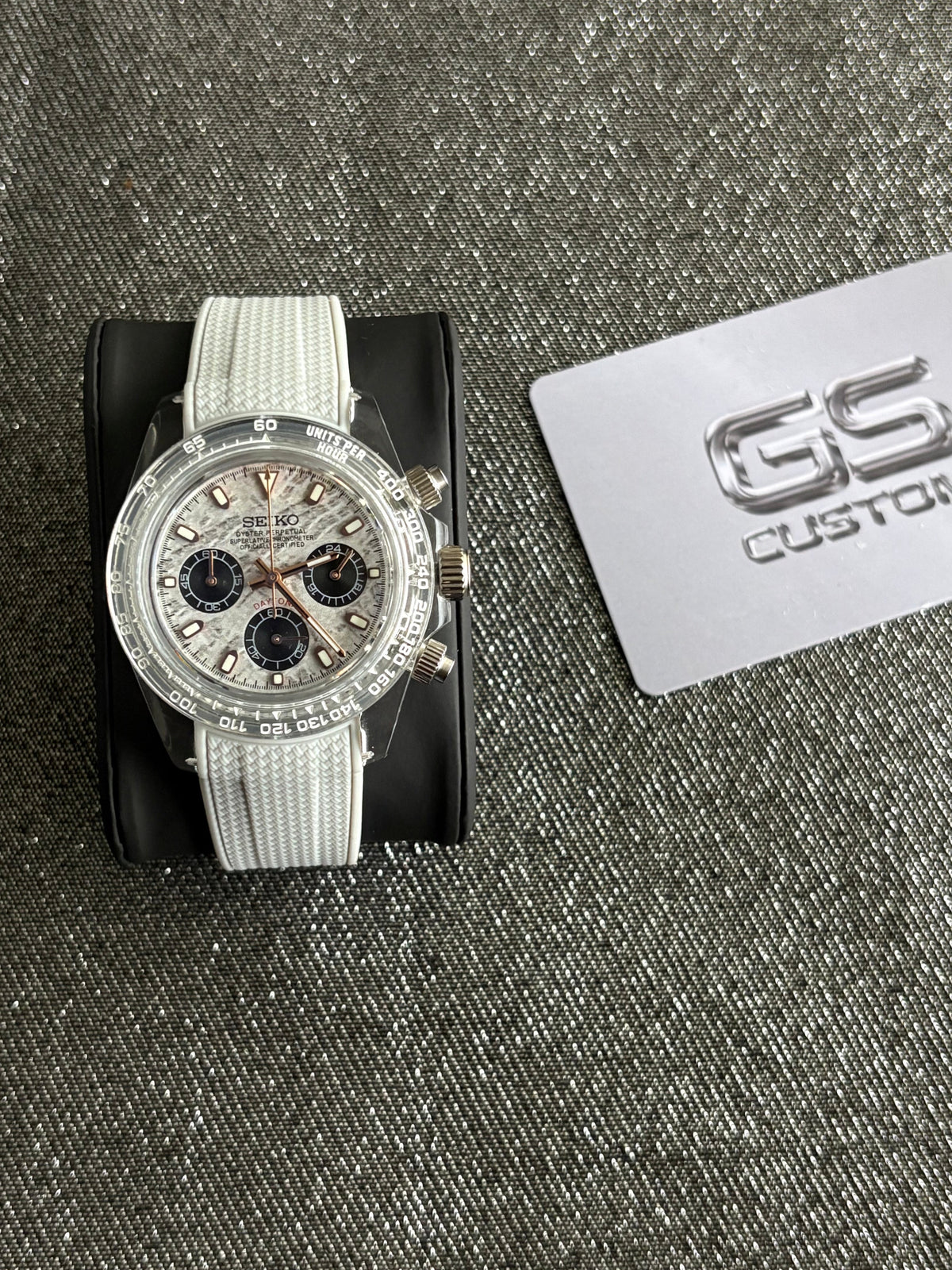 Seiko Mod Daytona Clear | Grey