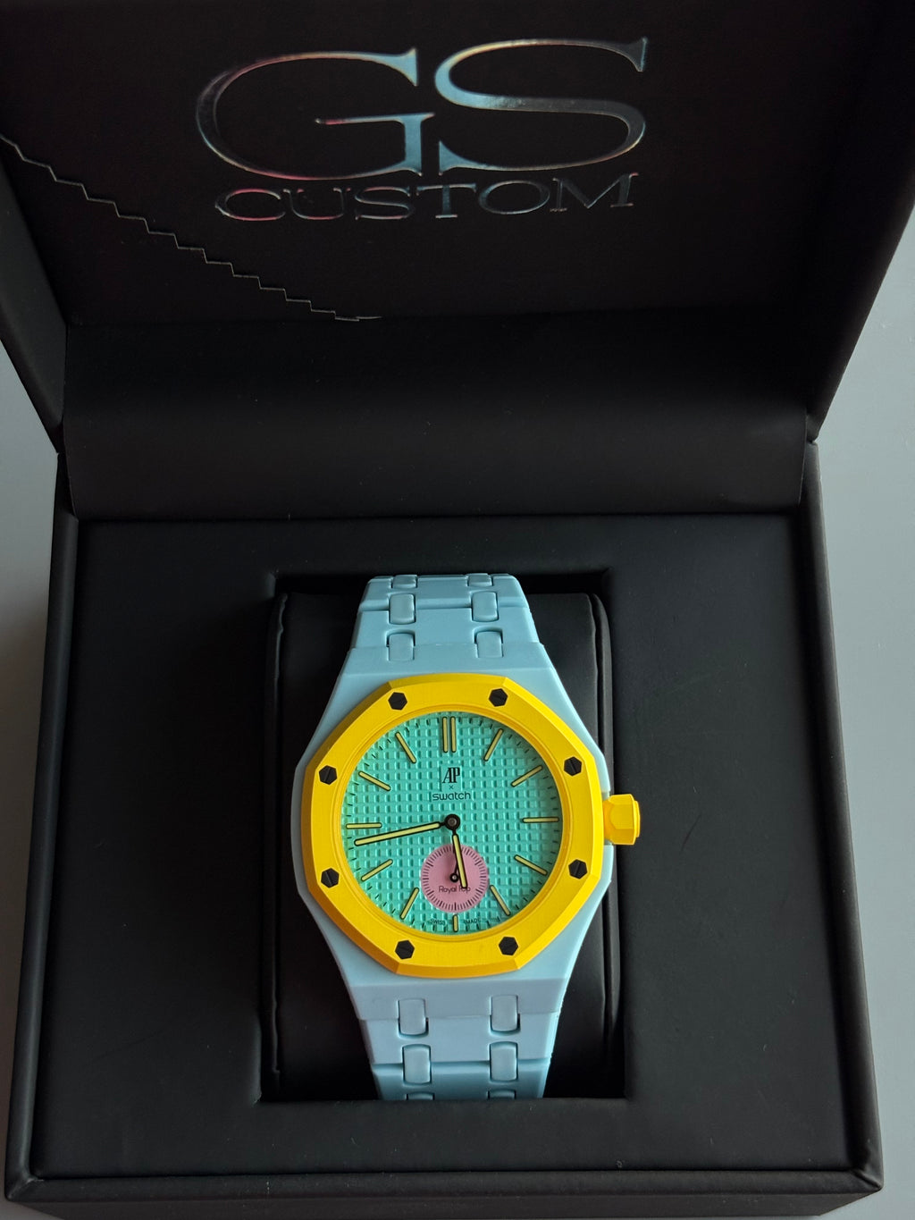 SWATCH X AP ROYAL POP CUSTOM | OTG ROZ Sky Blue