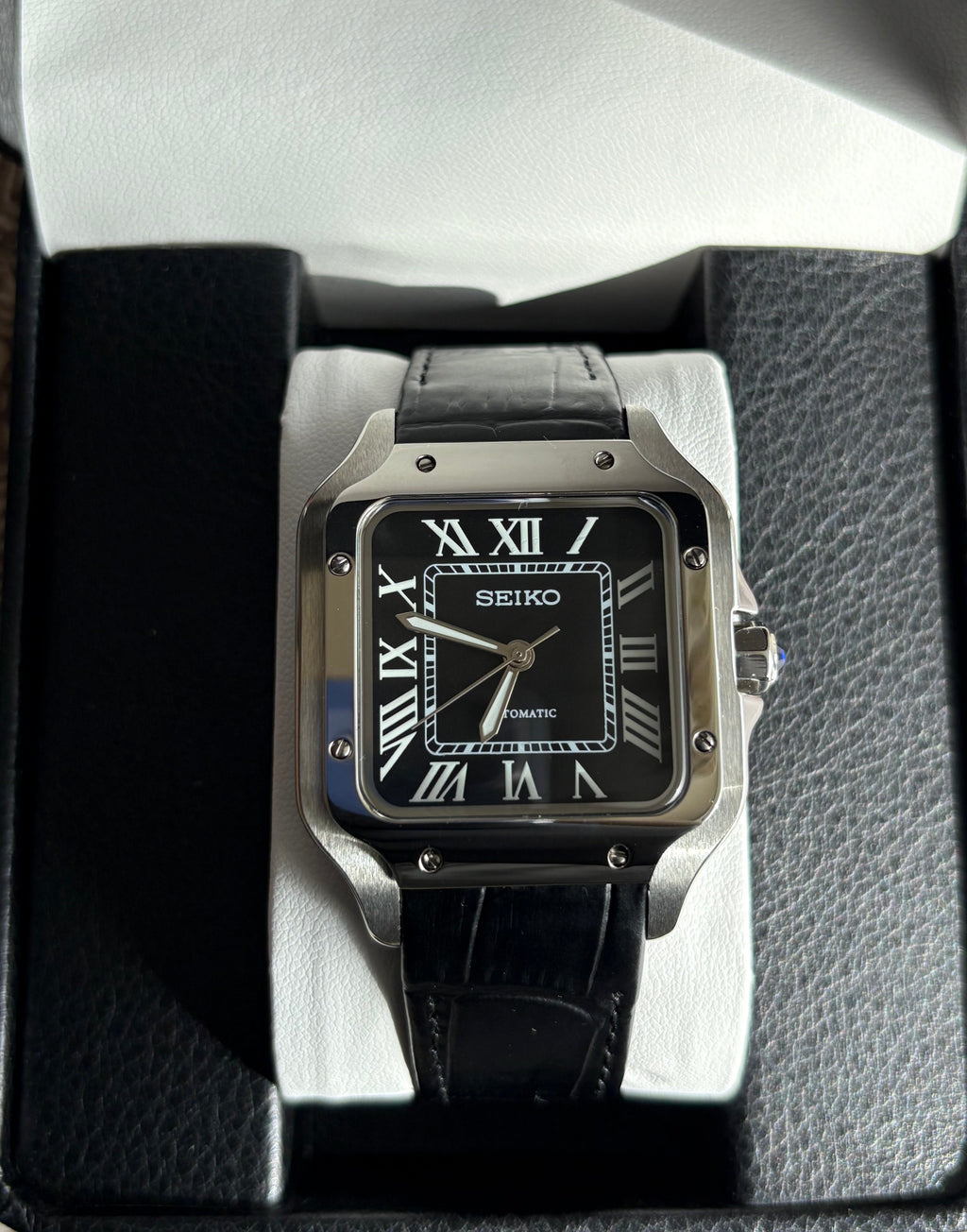 Seiko Mod Santos Python | Noir