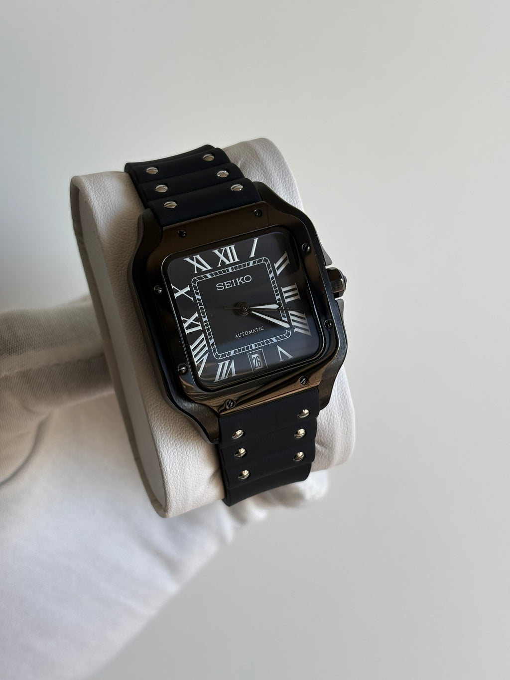 Seiko Mod Santos ADLC | Full Black