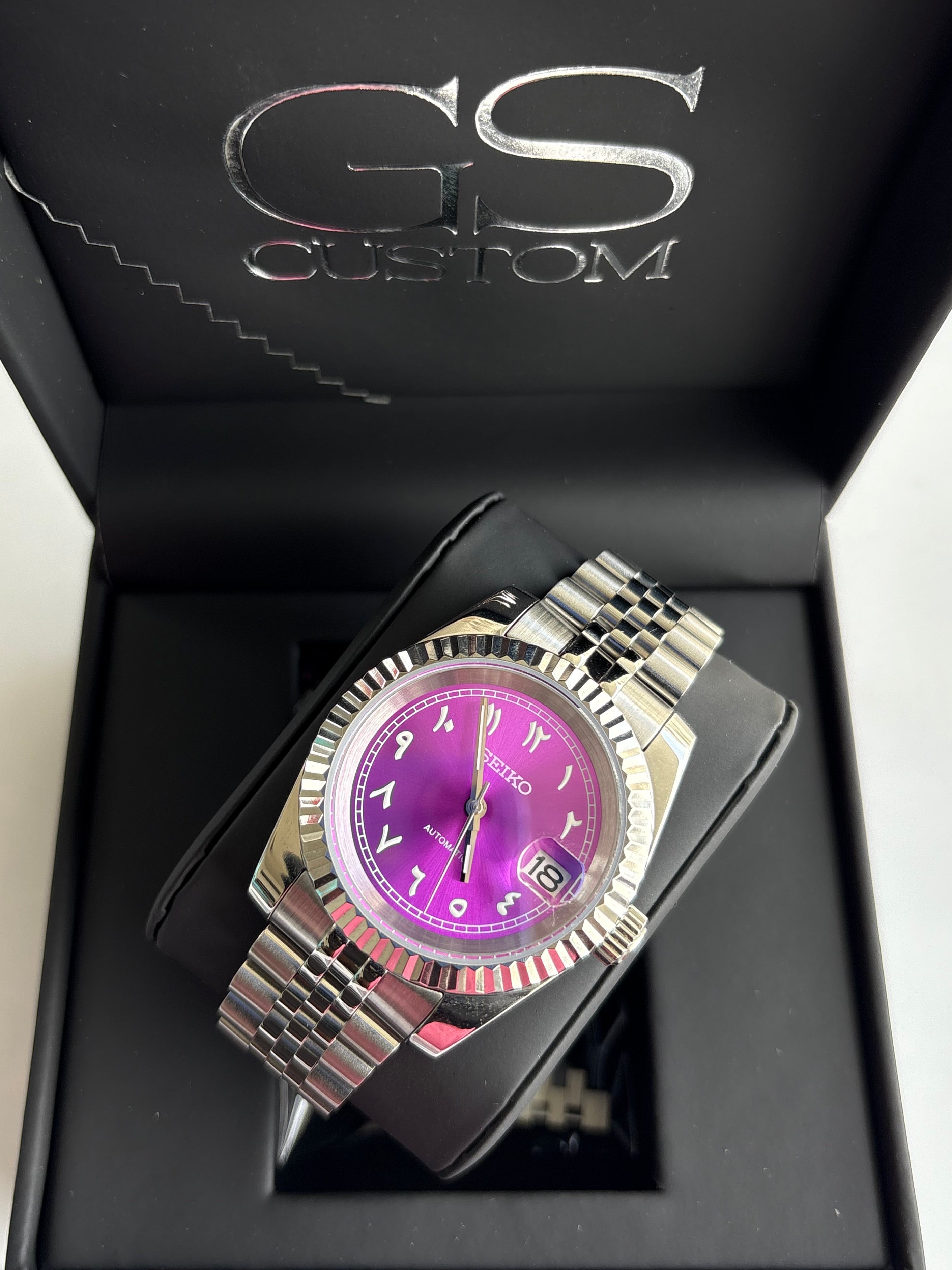 Seiko Mod Datejust Arabic | Purple