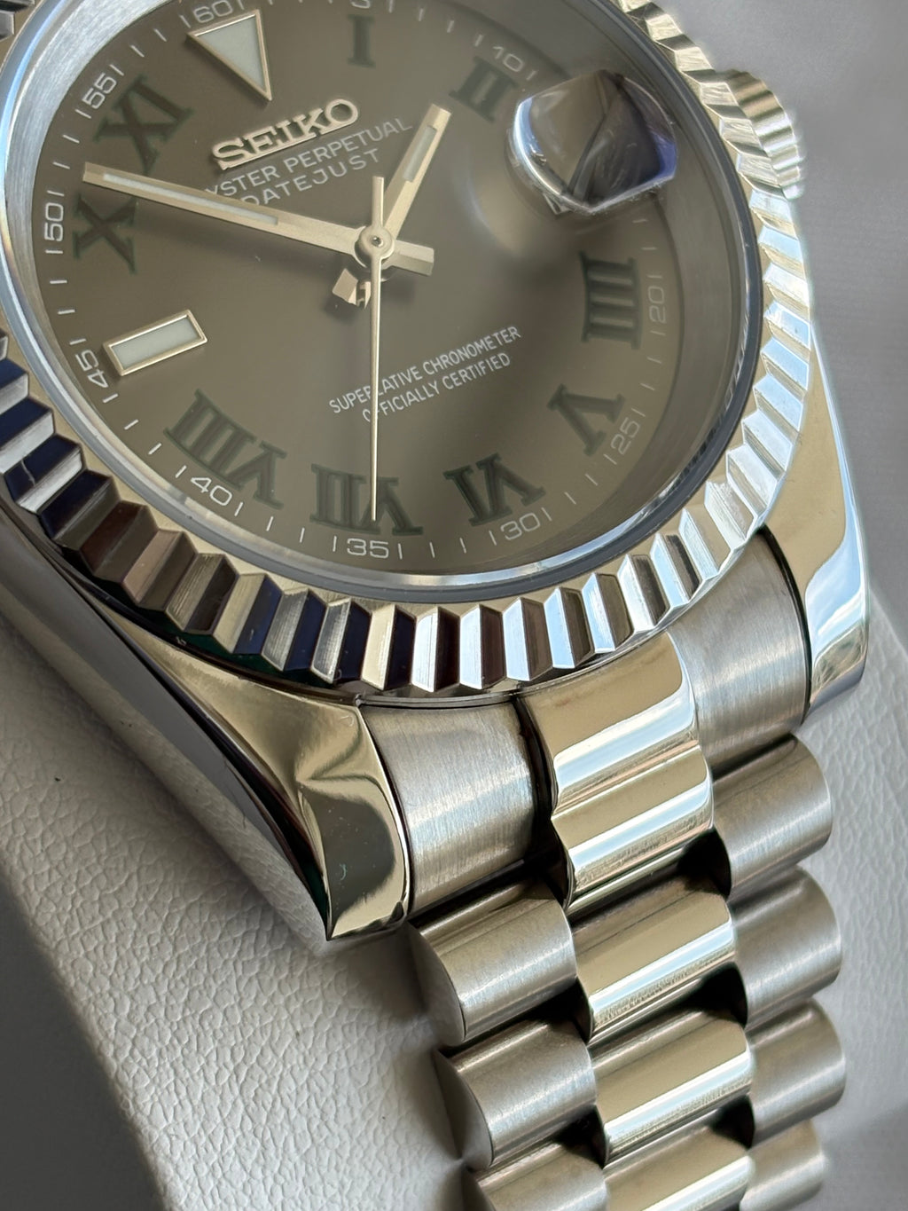 Seiko Mod Datejust | Wimbledon Présidentielle