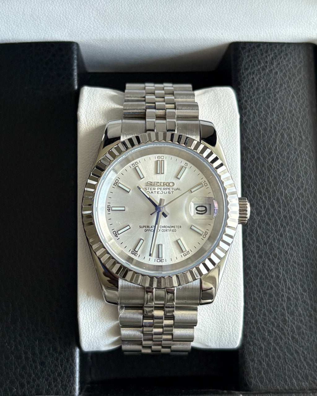 Seiko Mod Datejust | Silver