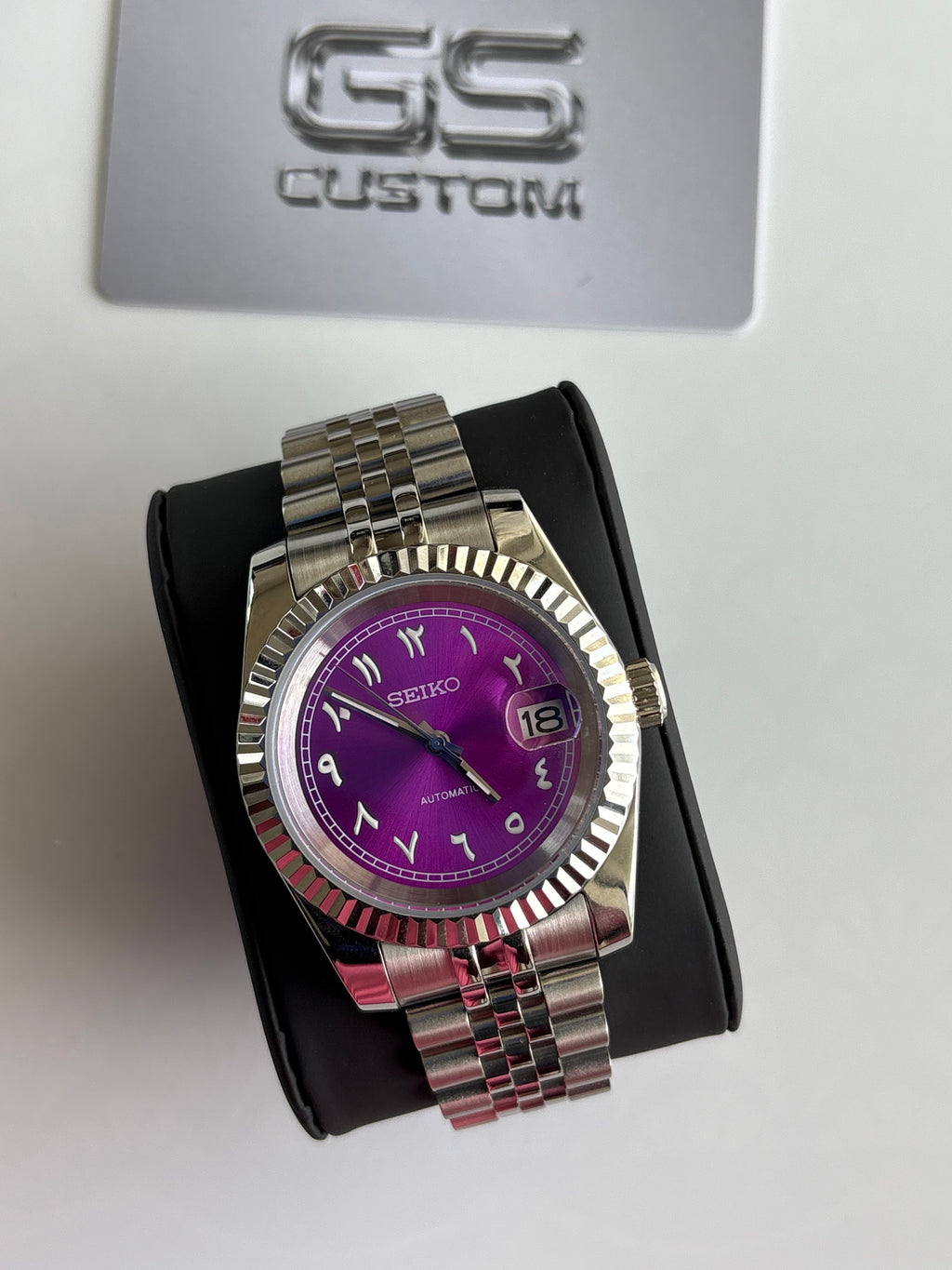 Seiko Mod Datejust Arabic | Purple