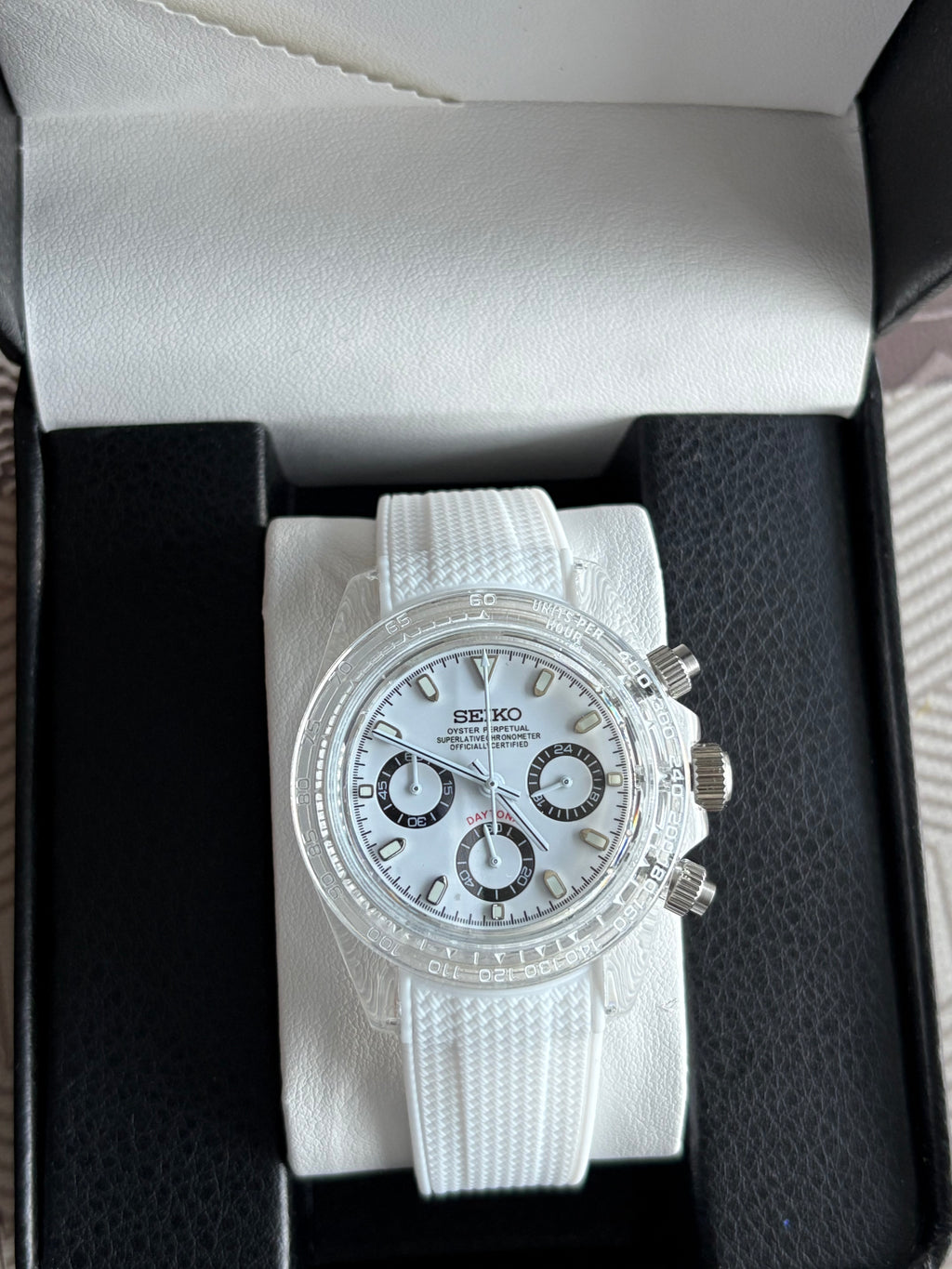 Seiko Mod VK63 | White Snow