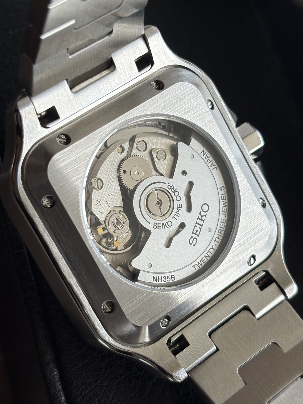 Seiko Mod Santos | Silver Arabic